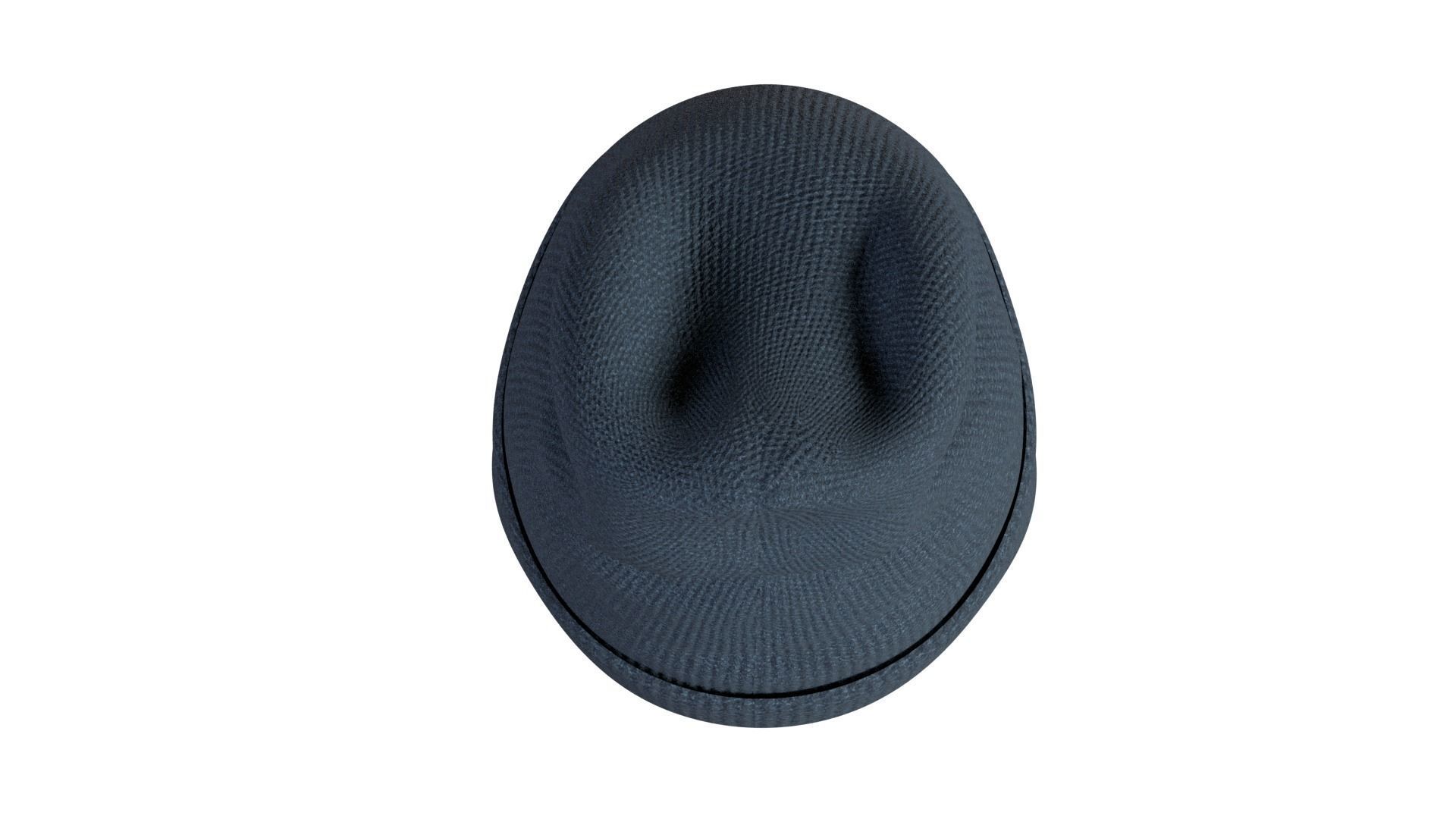 Beanie Hat Low-poly 3D model_4