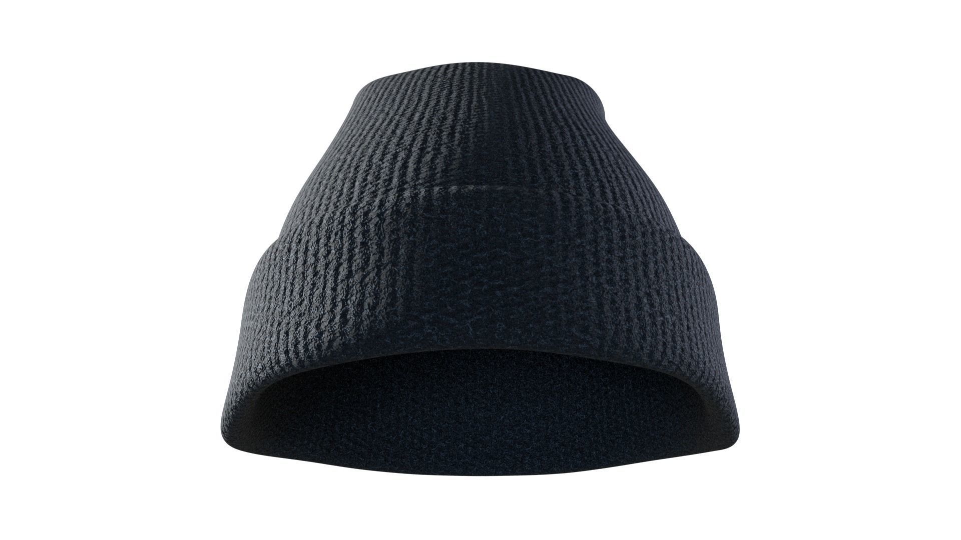 Beanie Hat Low-poly 3D model_1