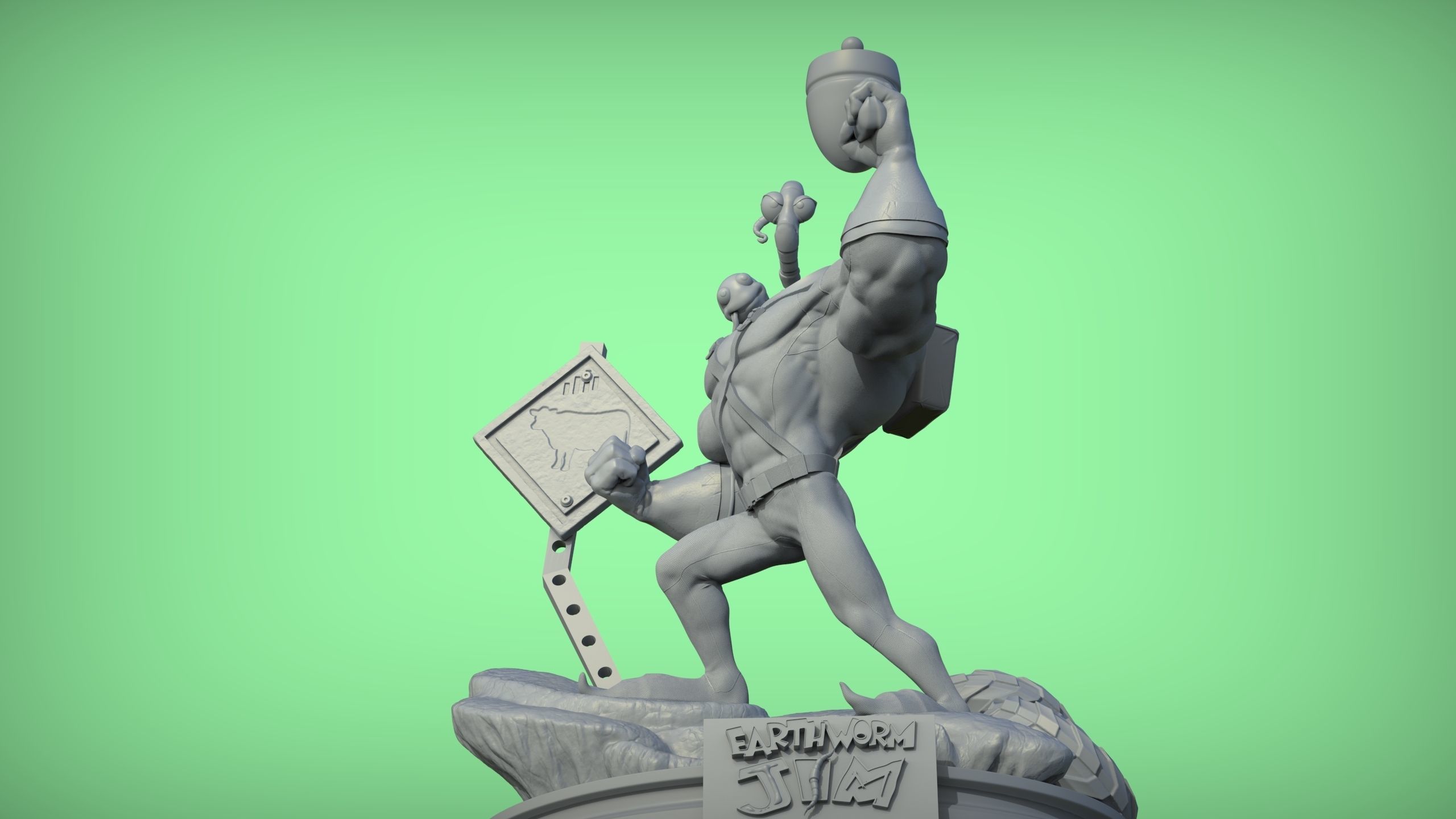 Earthworm Jim 3D print model_1