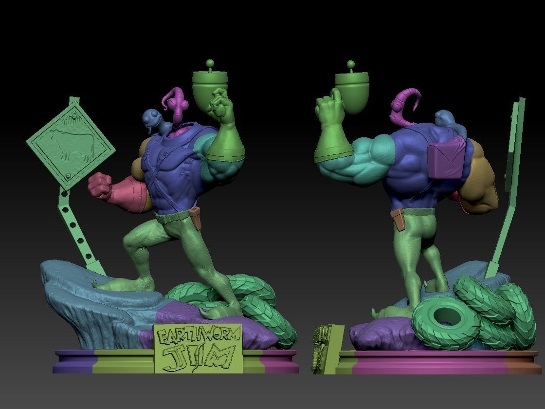 Earthworm Jim 3D print model_2