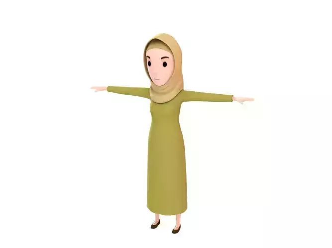 CartoonGirl019 Muslim Girl