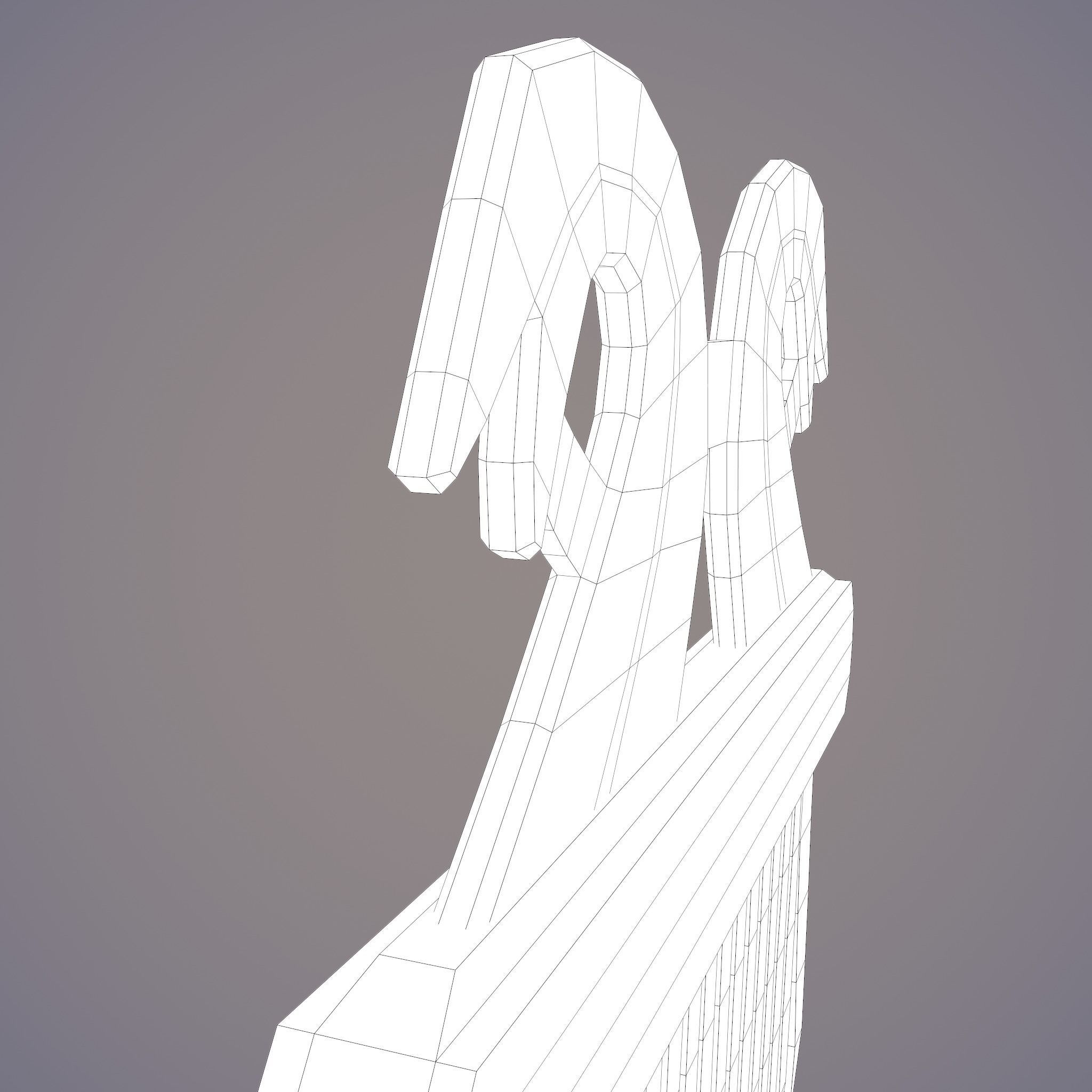 Viking Dragon Comb Low-poly 3D model_46