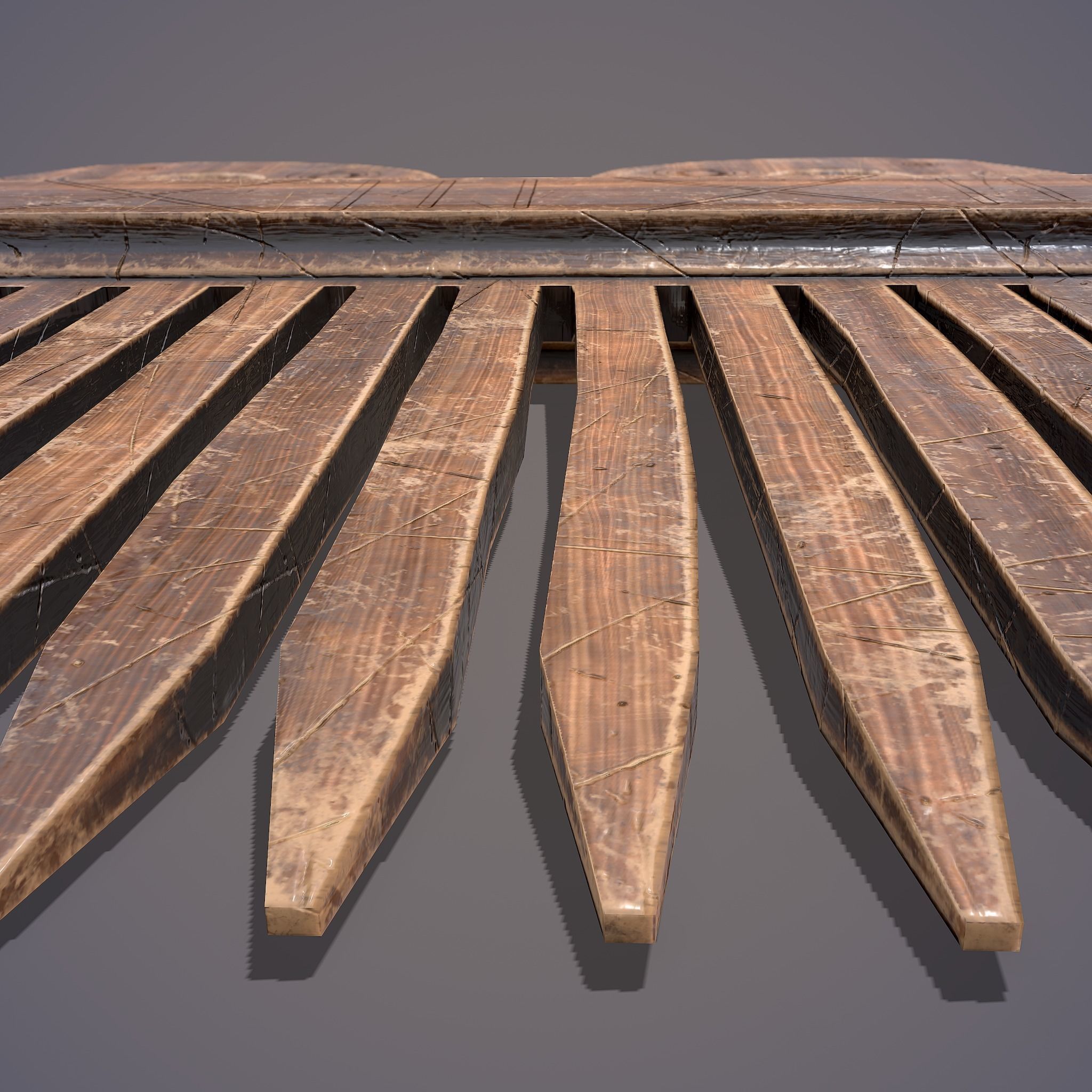 Viking Dragon Comb Low-poly 3D model_11