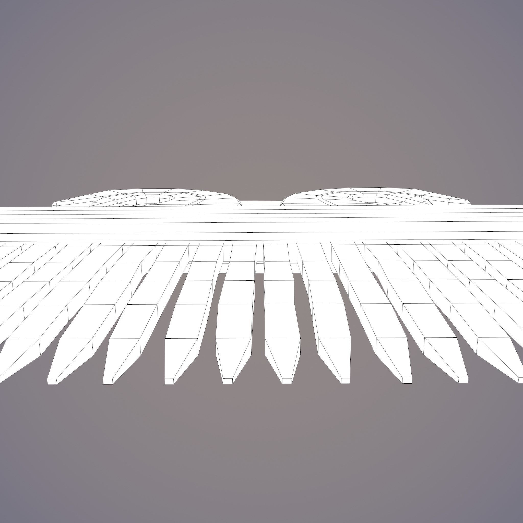 Viking Dragon Comb Low-poly 3D model_42