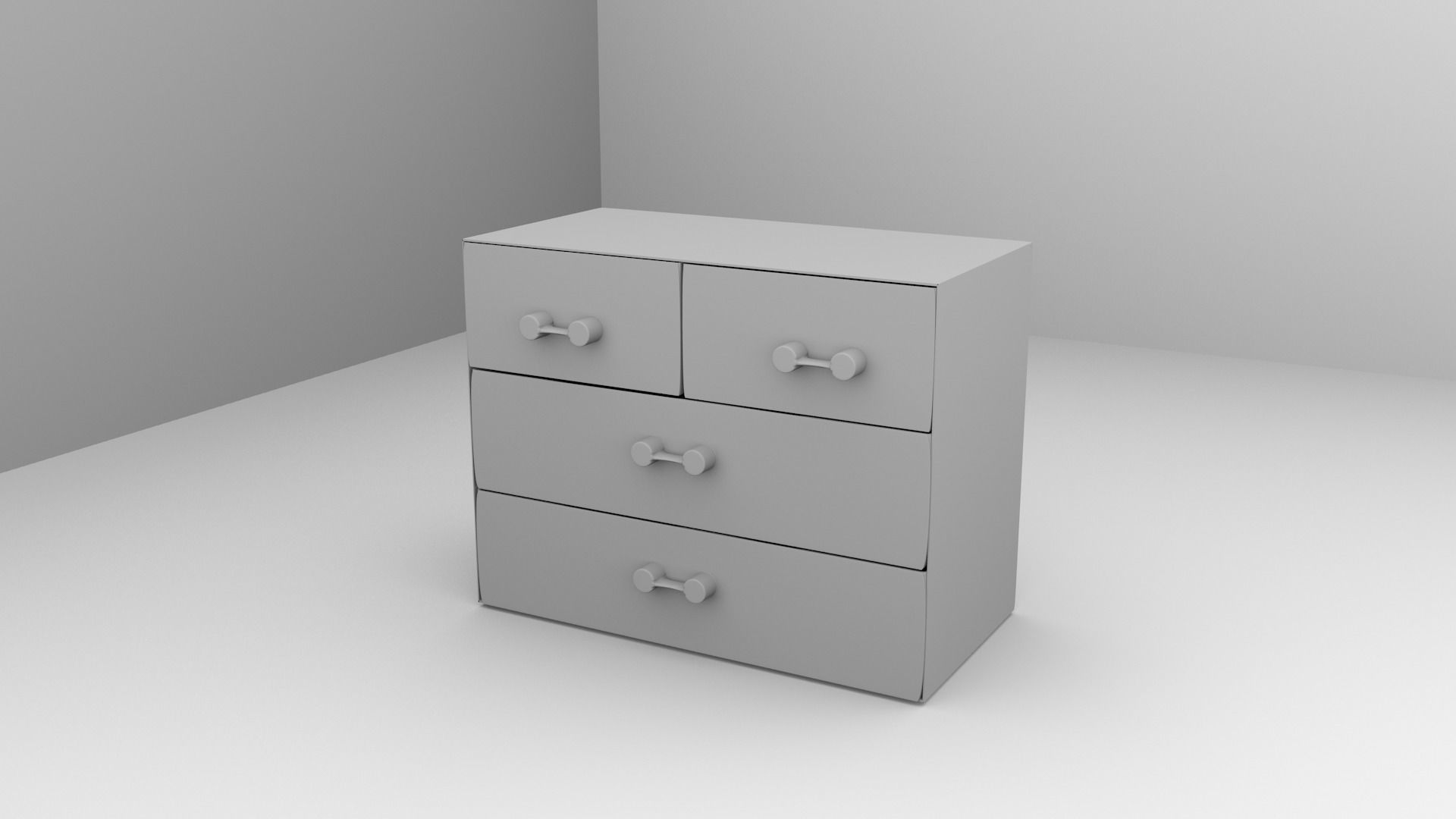 Acrylic Drawer Case 3D model_3