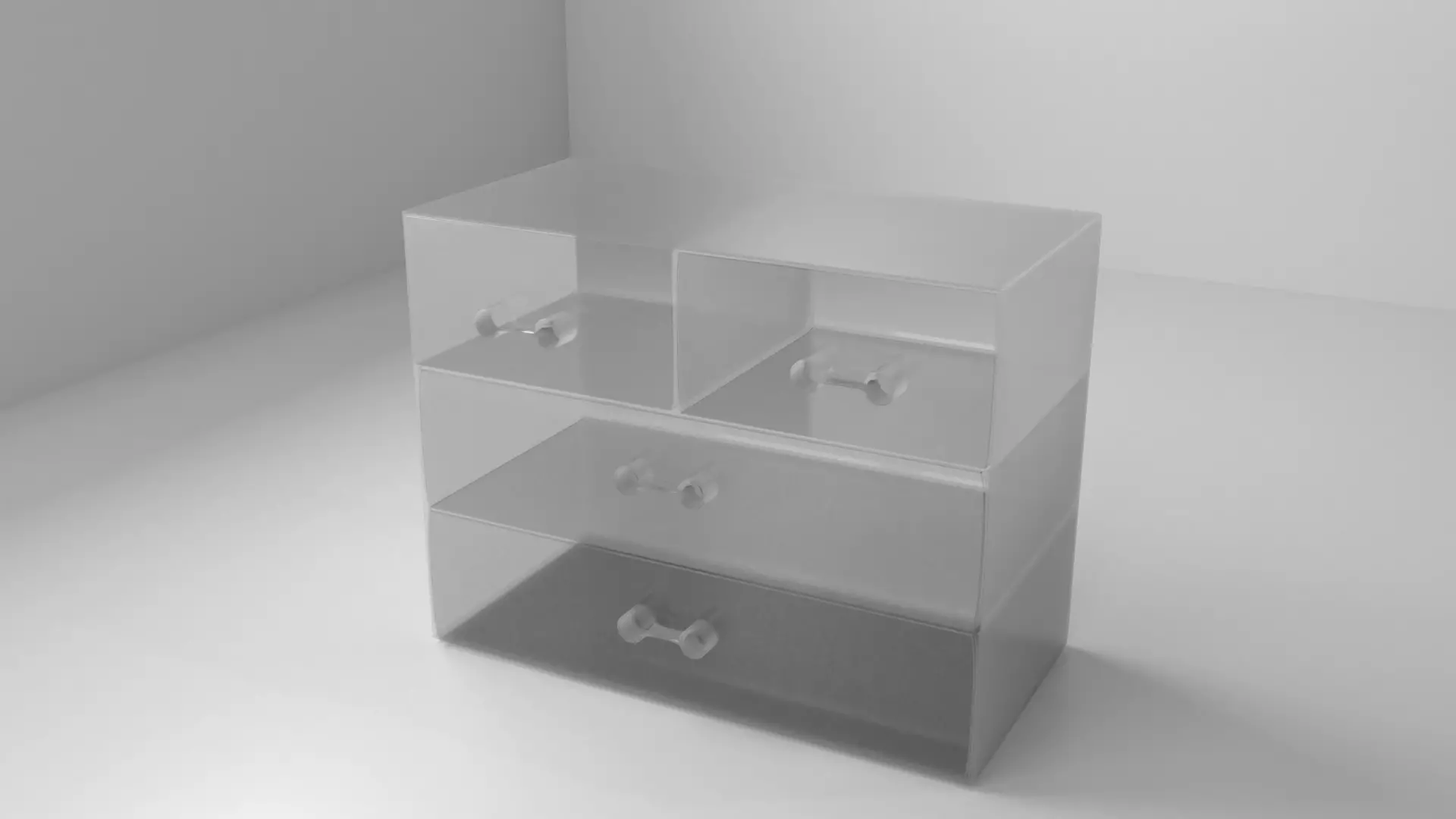 Acrylic Drawer Case 3D model_0