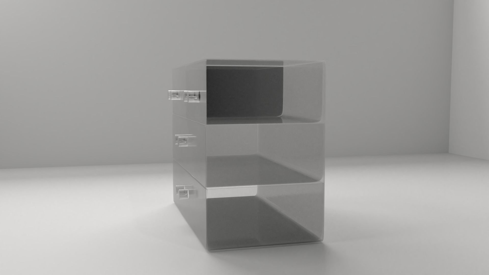 Acrylic Drawer Case 3D model_1