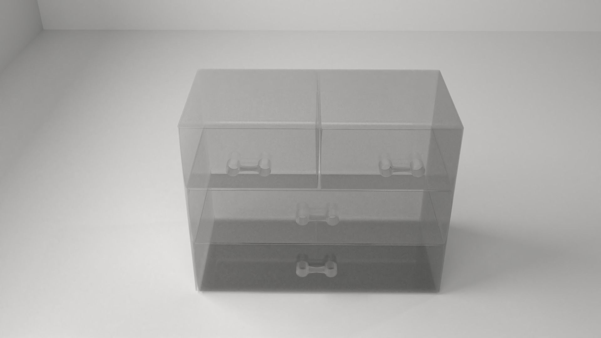 Acrylic Drawer Case 3D model_2