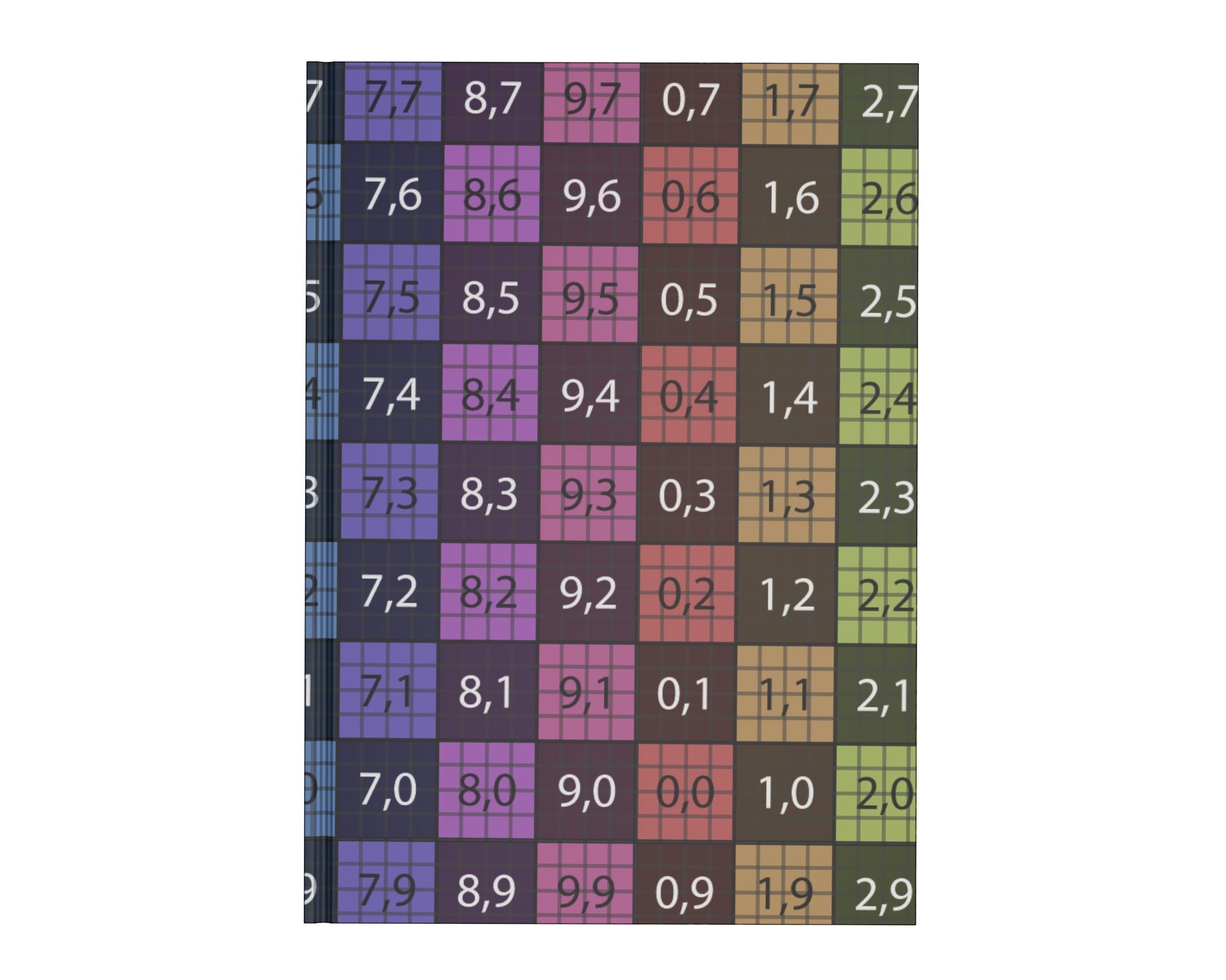 Album closed size A4 3D model_11