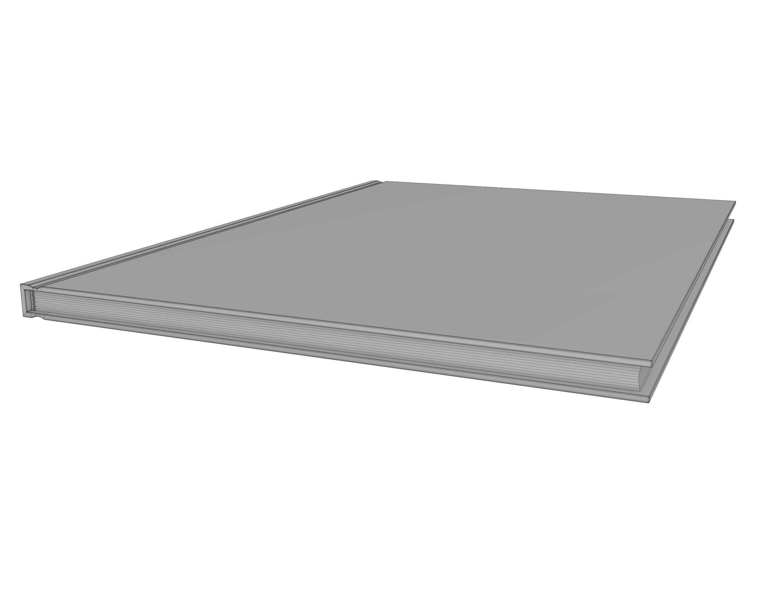 Album closed size A4 3D model_6