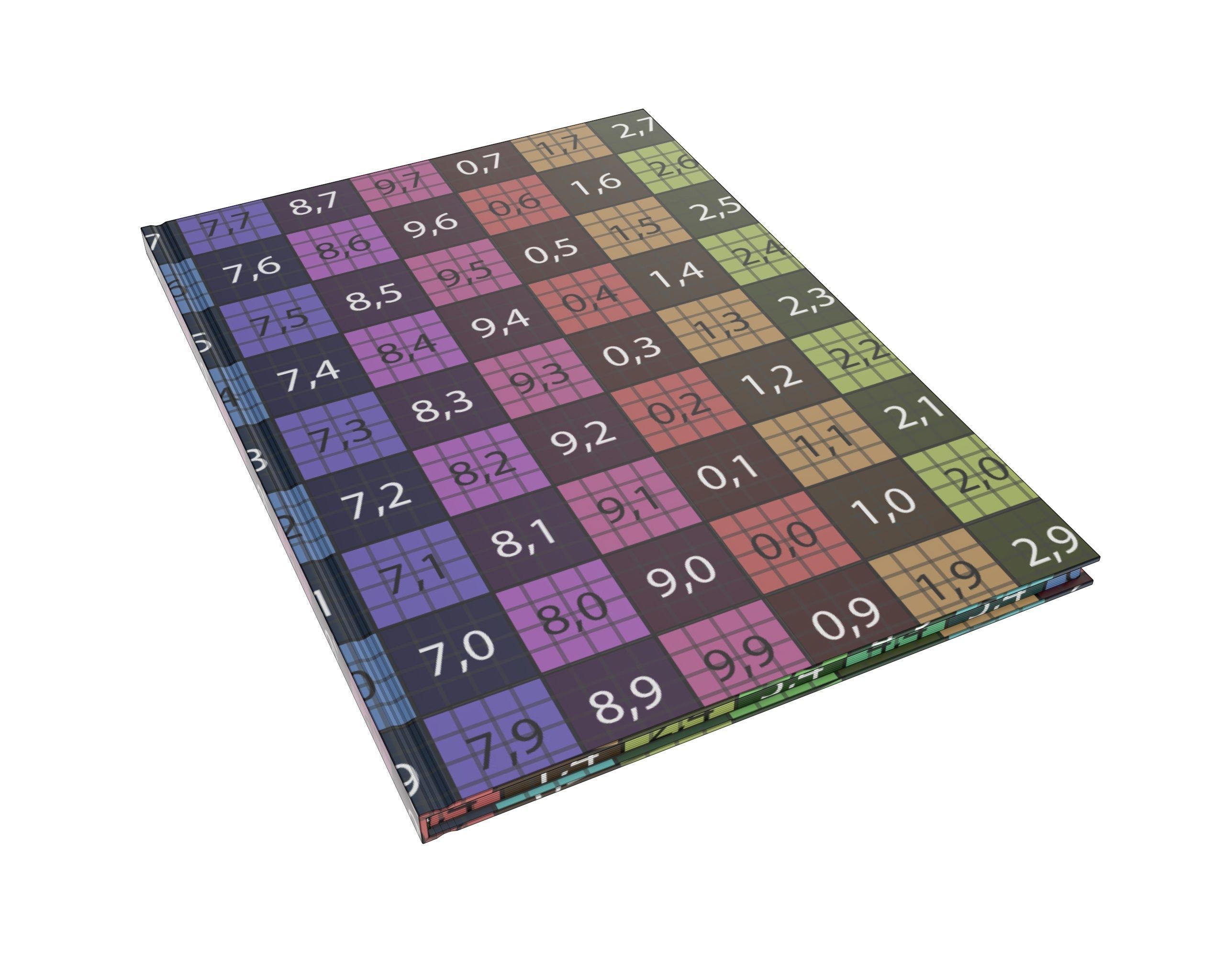 Album closed size A4 3D model_8