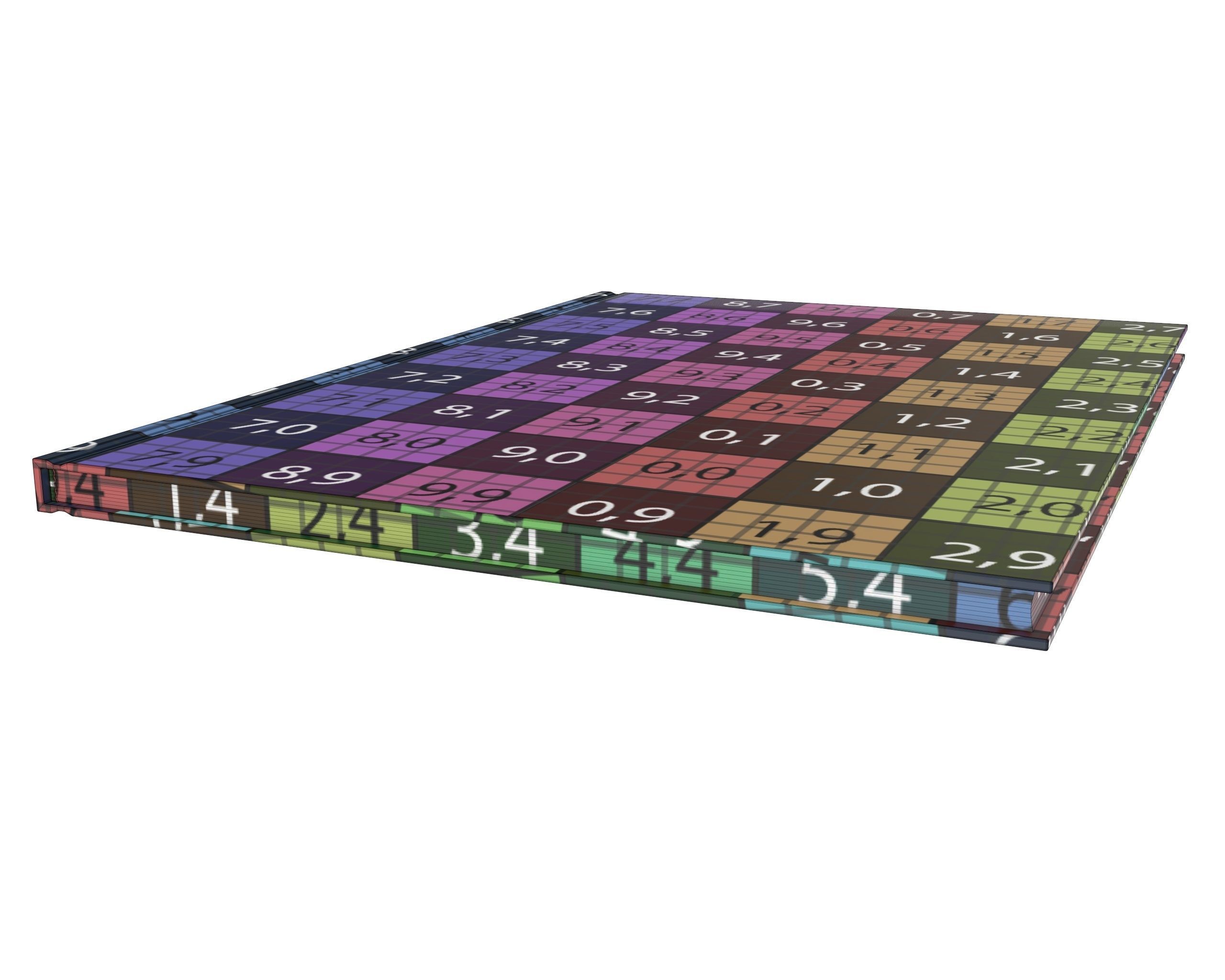 Album closed size A4 3D model_10