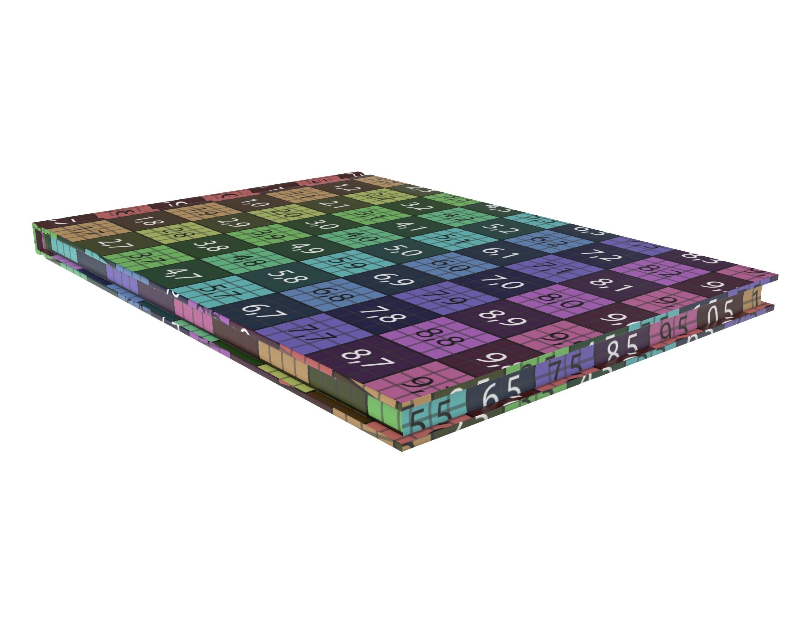 Album closed size A5 3D model_10