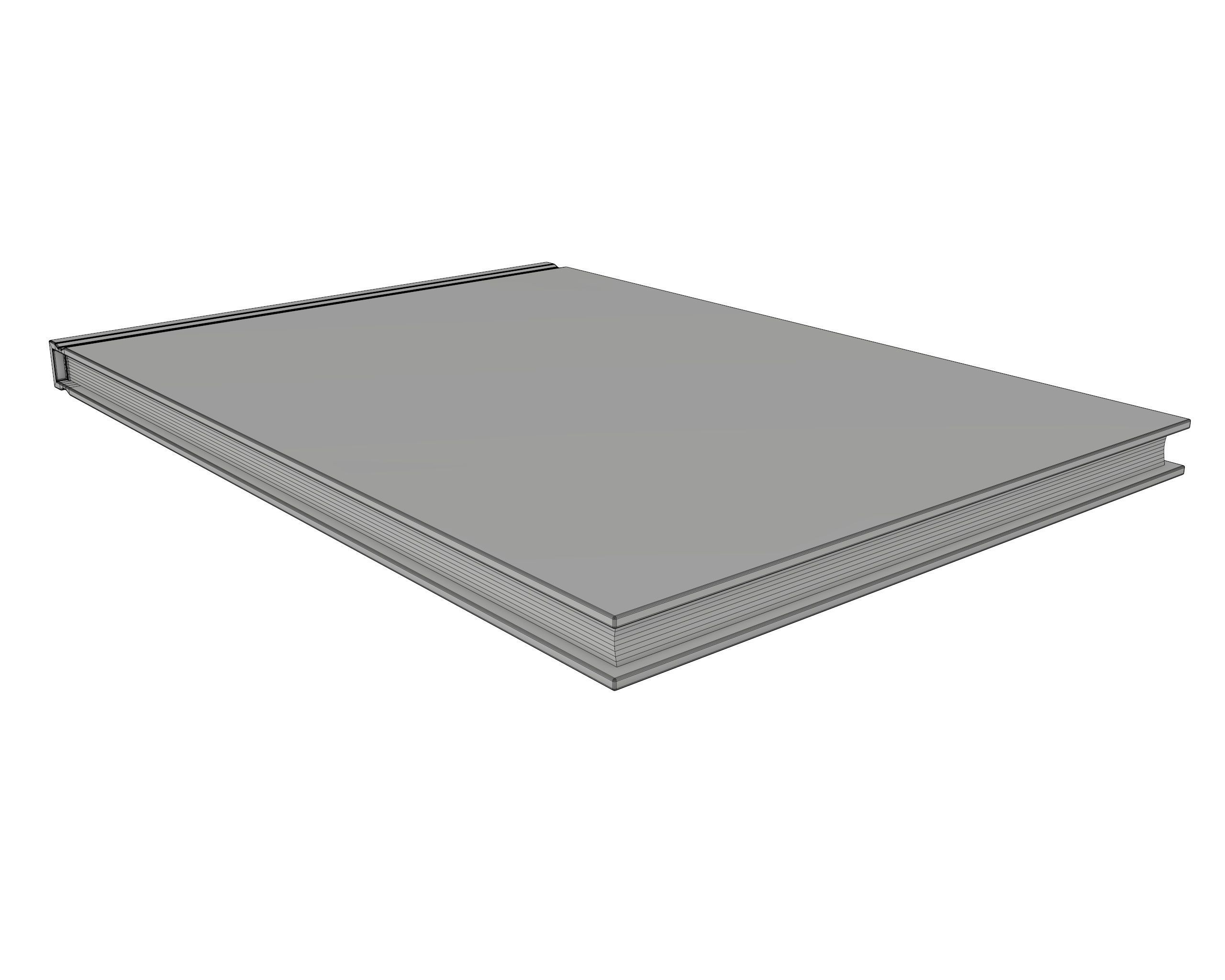 Album closed size A5 3D model_6