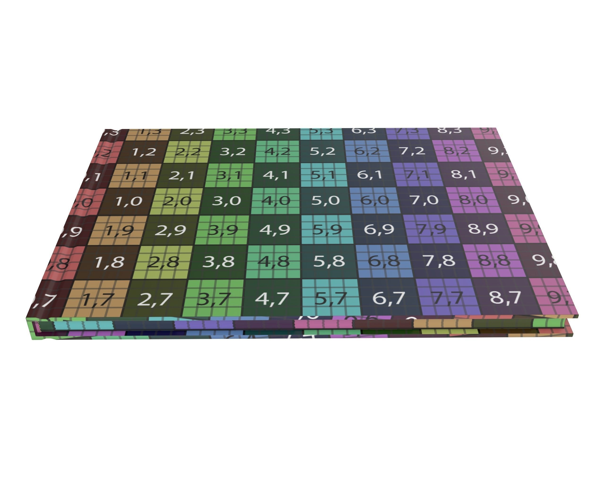 Album closed size A5 3D model_9