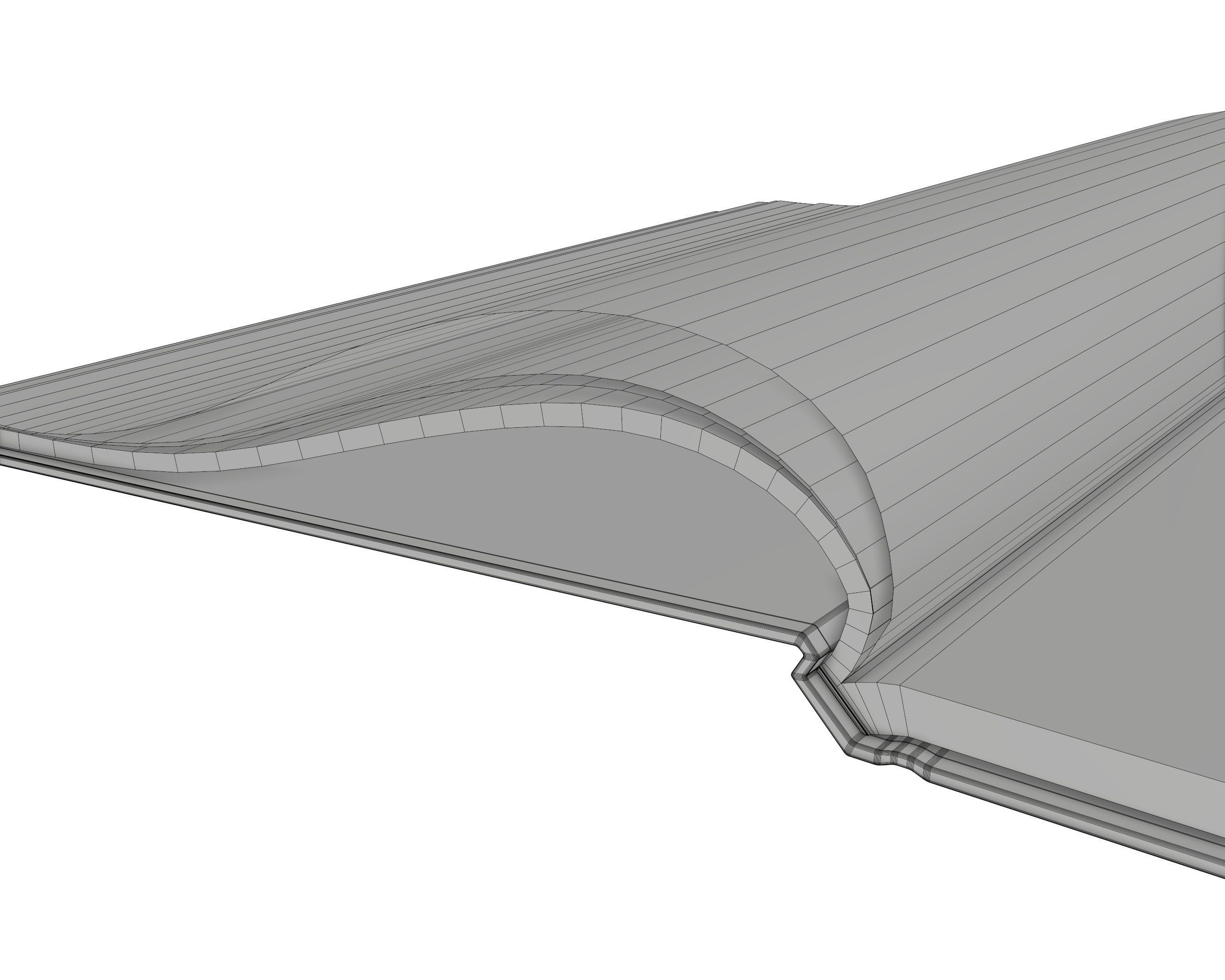 Album opened size A4 01 3D model_6