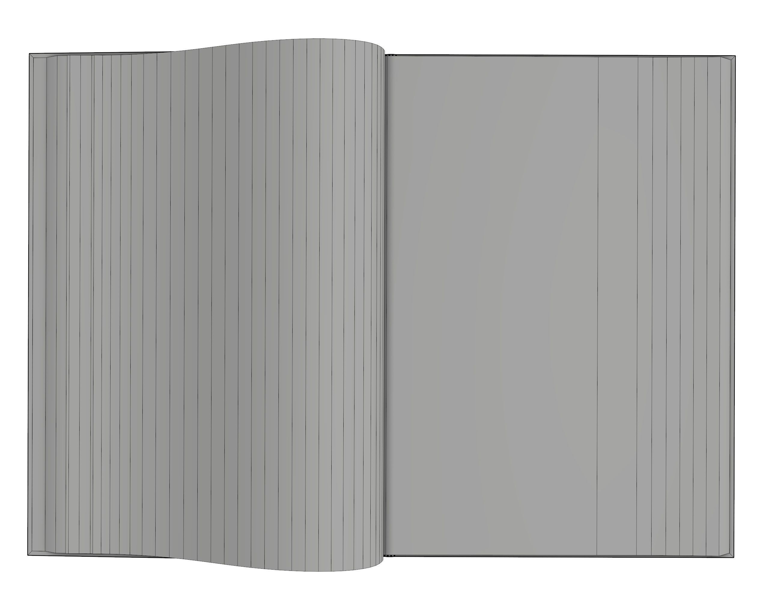 Album opened size A4 01 3D model_7
