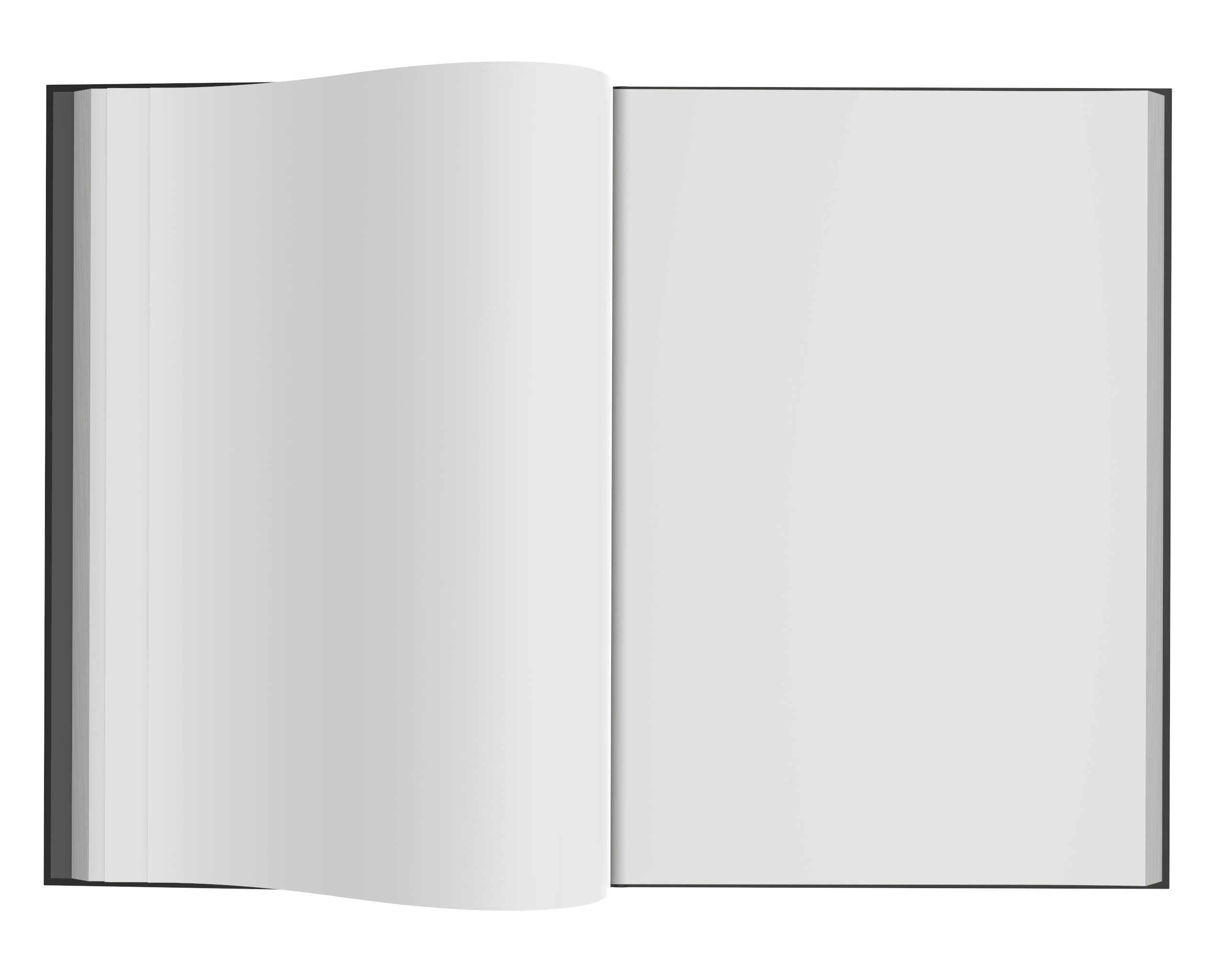 Album opened size A4 01 3D model_3