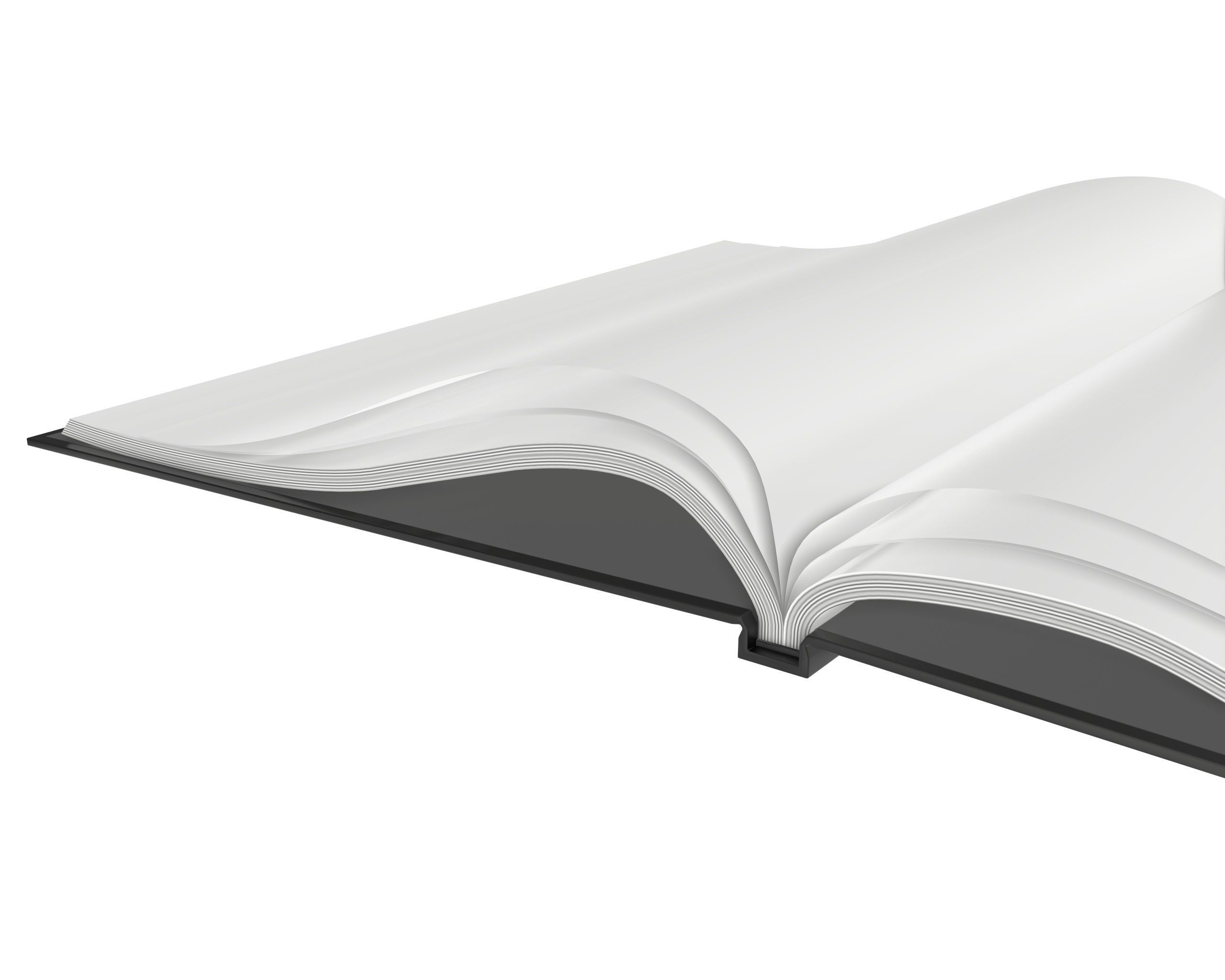 Album opened size A4 02 3D model_2