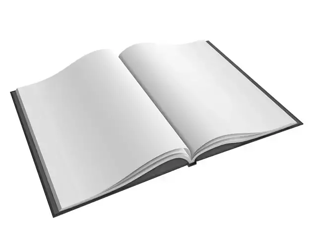 Album opened size A4 02 3D model