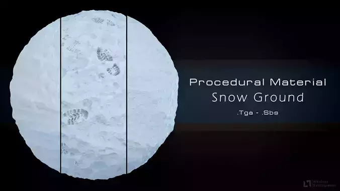 Procedural Snow Material  3 Variations Texture