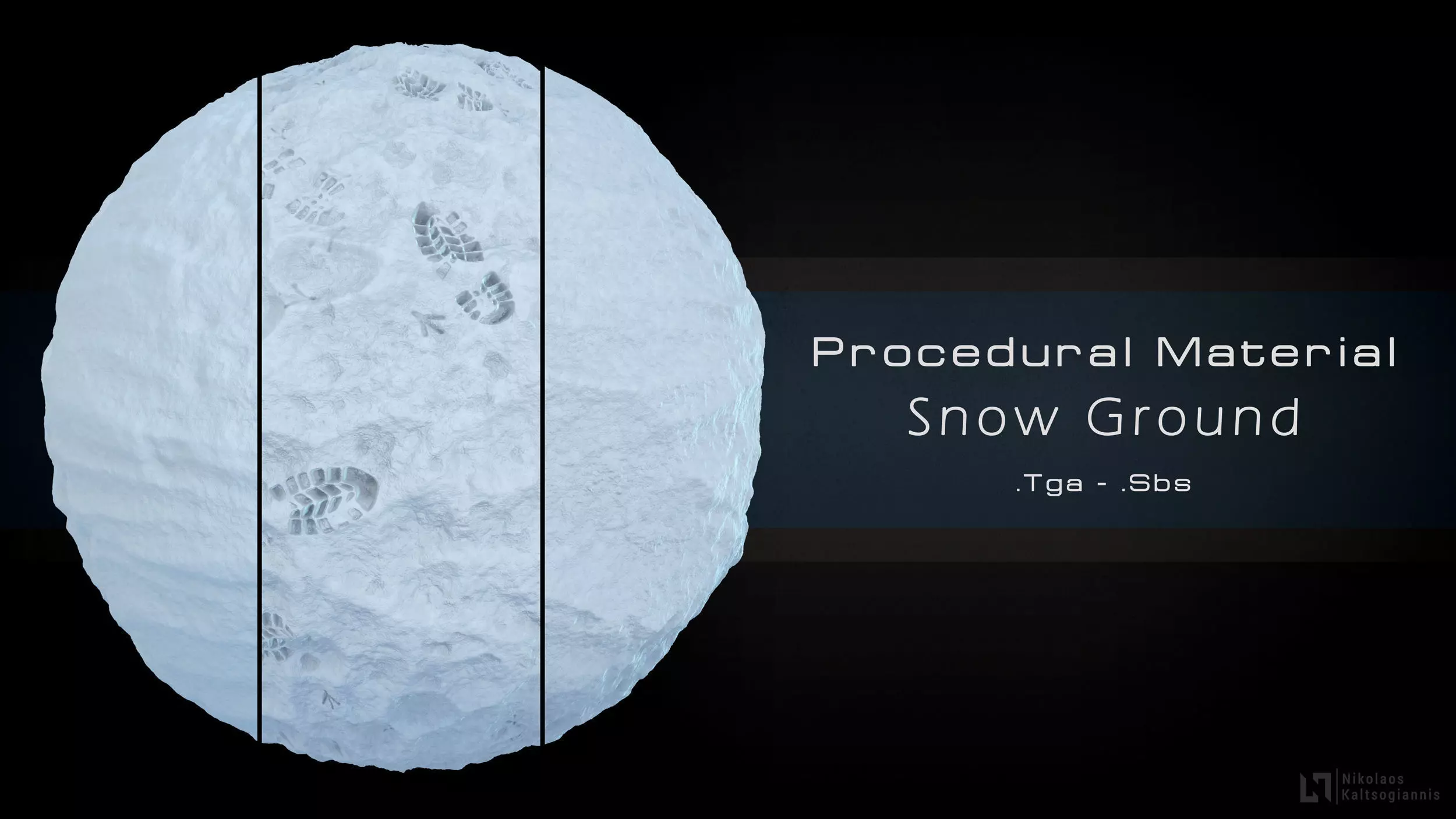 Procedural Snow Material  3 Variations Texture_0