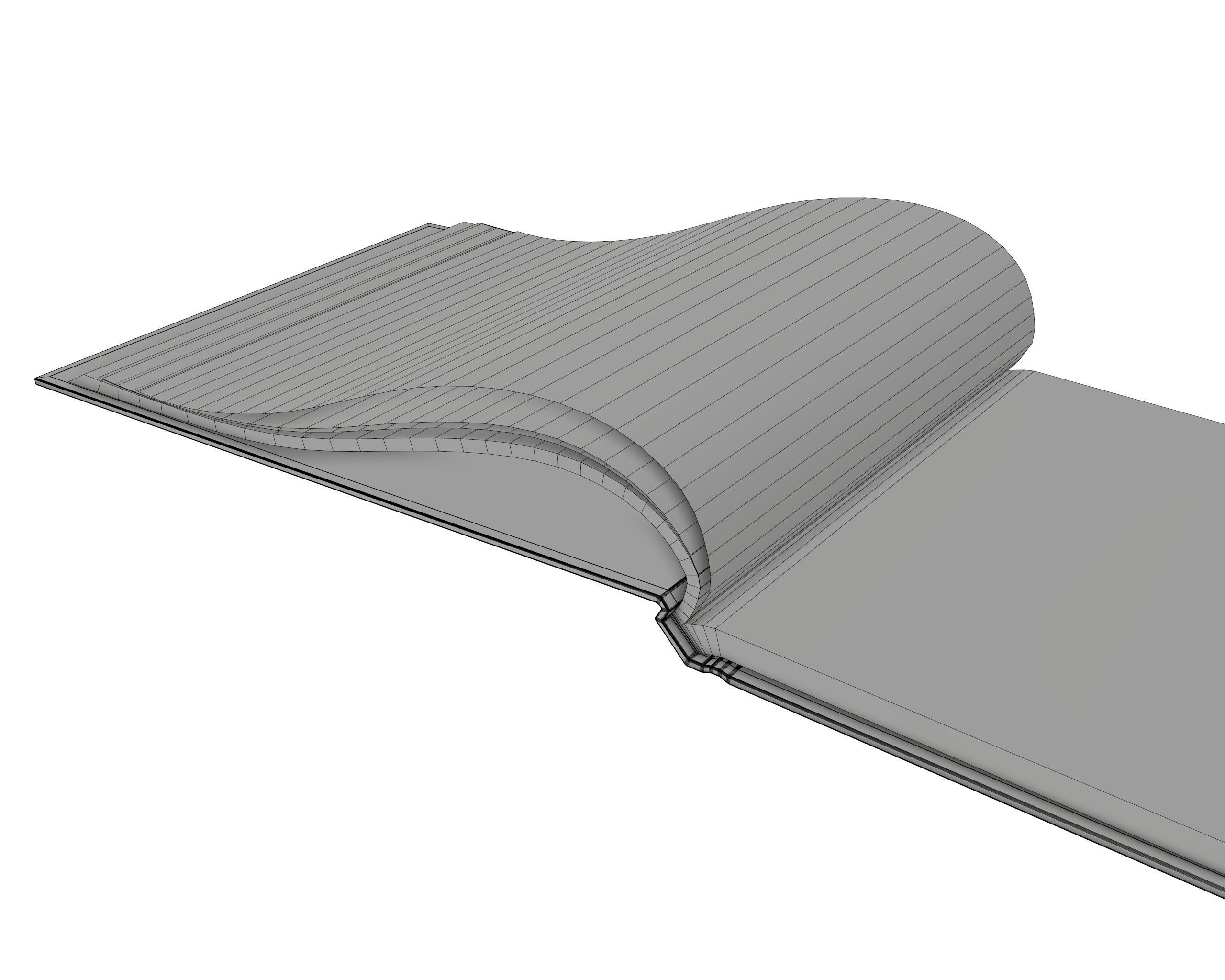 Album opened size A5 01 3D model_6