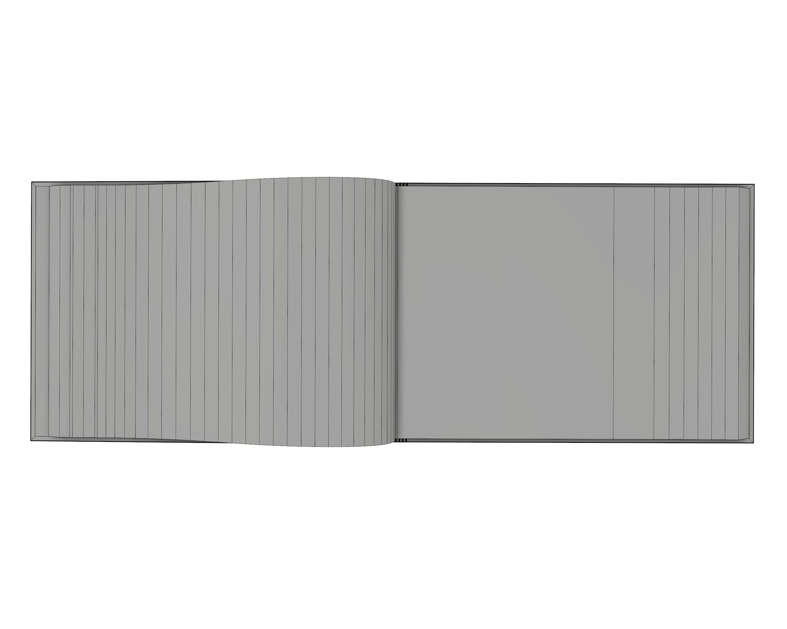 Album opened size A5 01 3D model_7