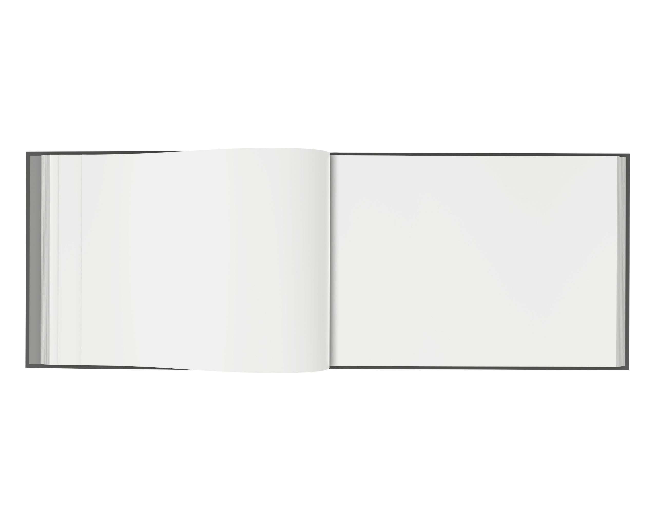 Album opened size A5 01 3D model_3