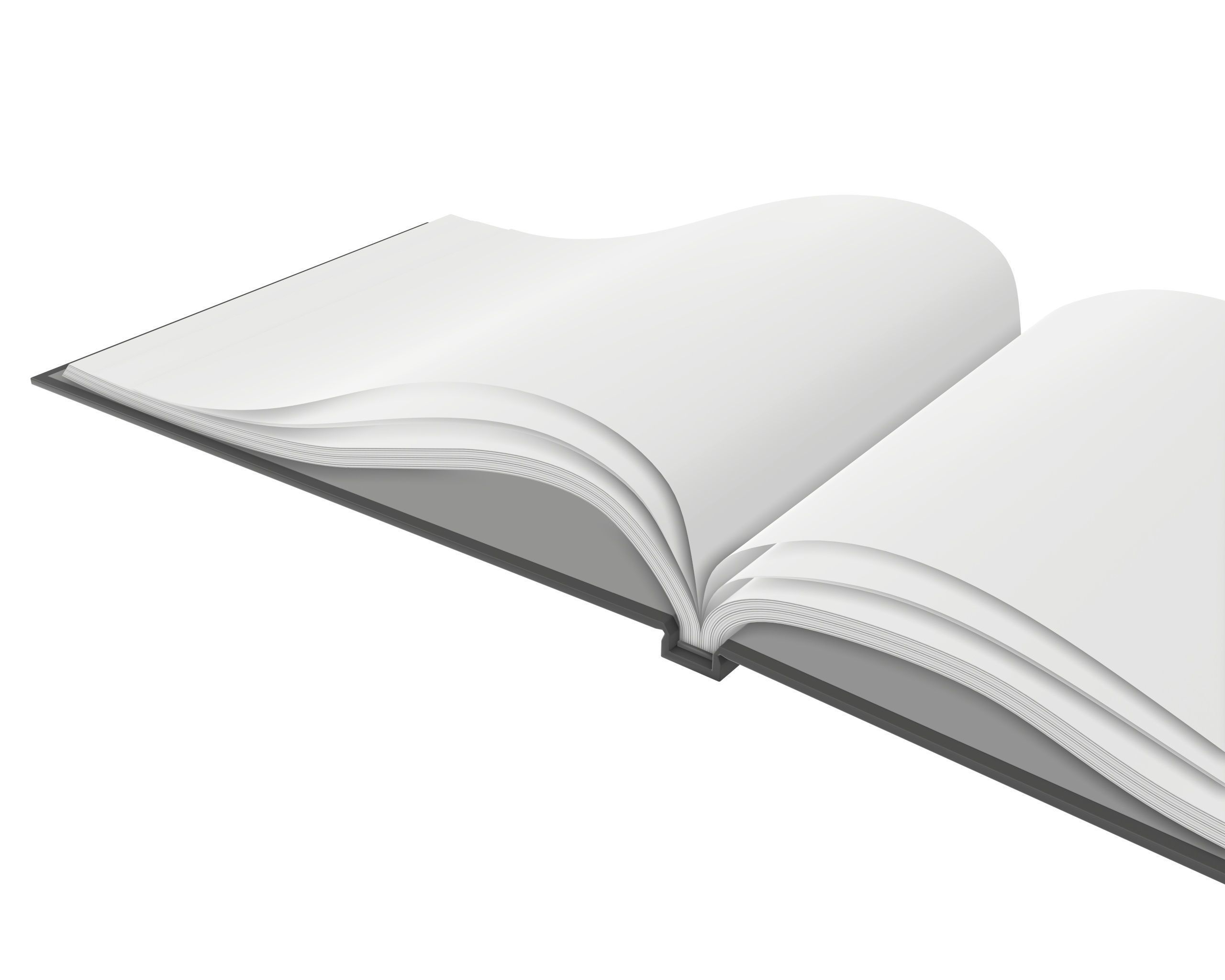 Album opened size A5 02 3D model_2