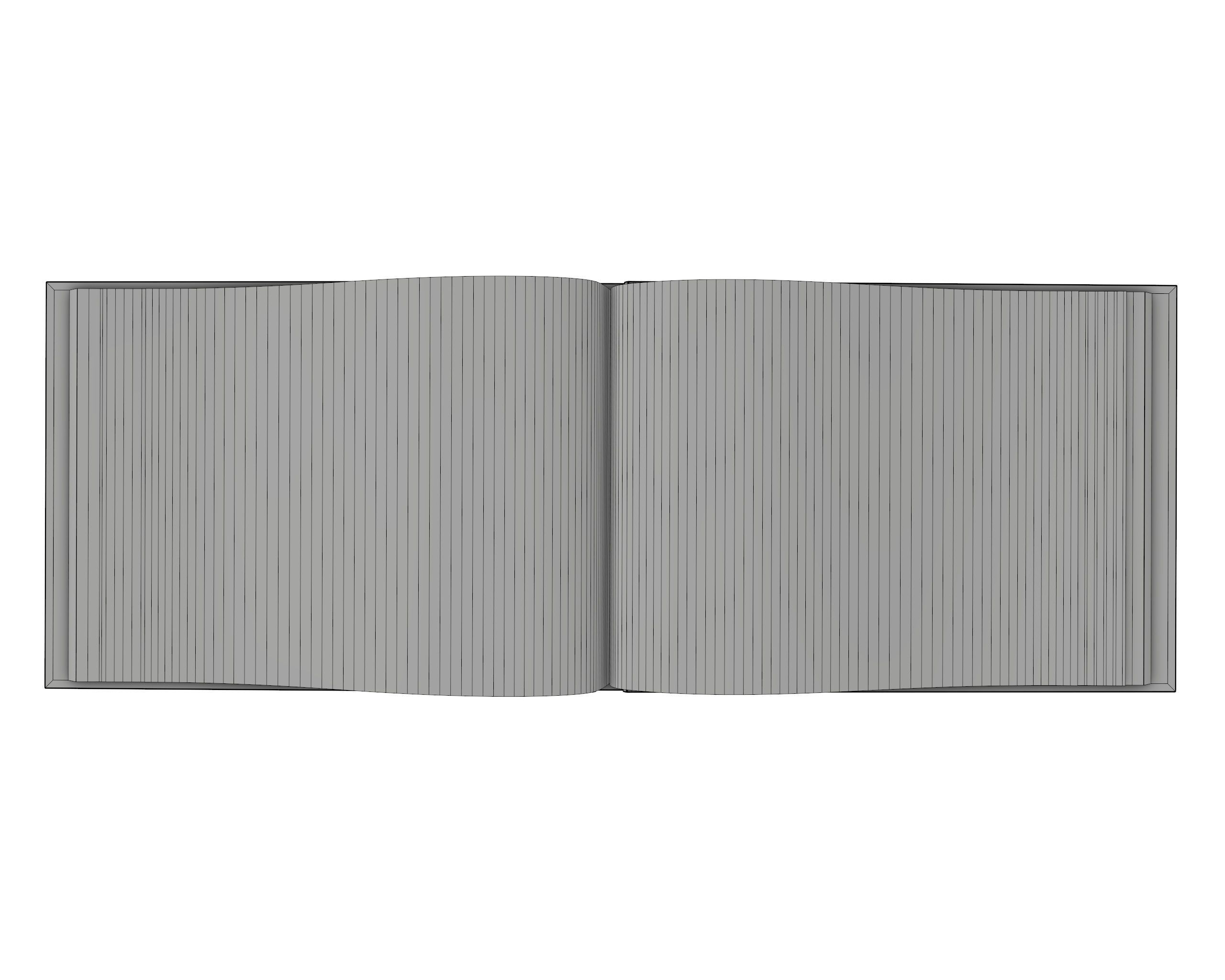 Album opened size A5 02 3D model_7