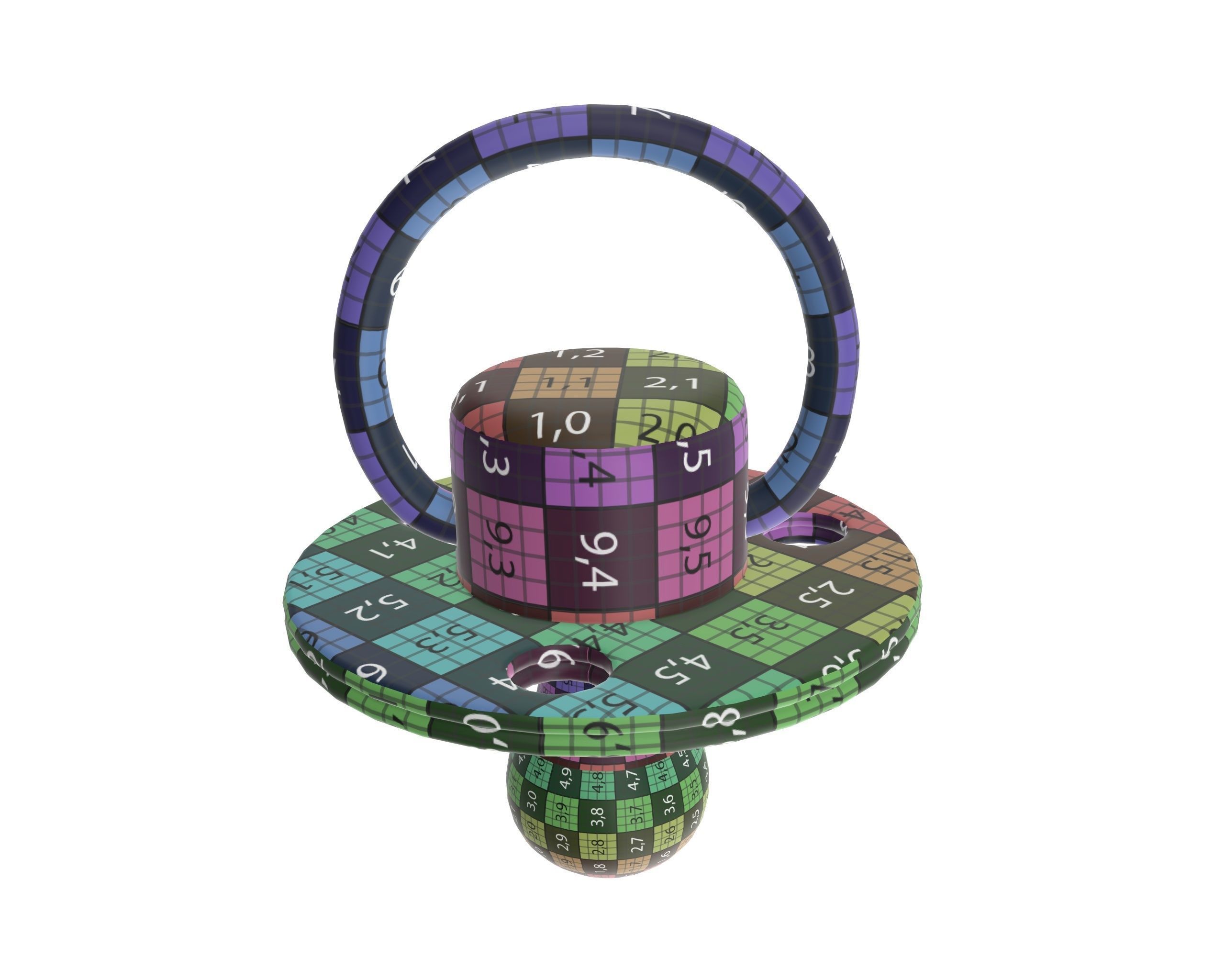 Babys dummy 3D model_10