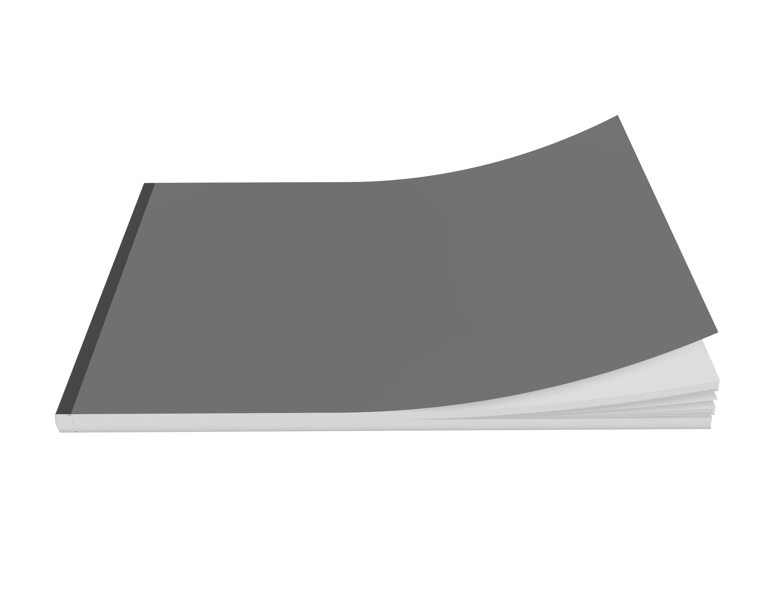 Brochure closed size A5 02 3D model_1