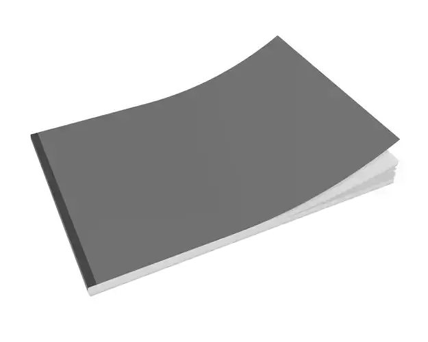Brochure closed size A5 02 3D model