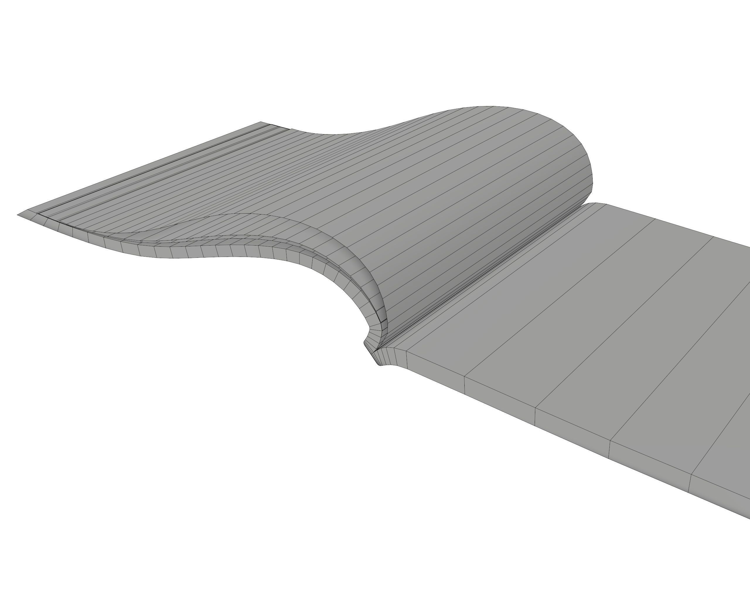 Brochure opened size A5 02 3D model_6