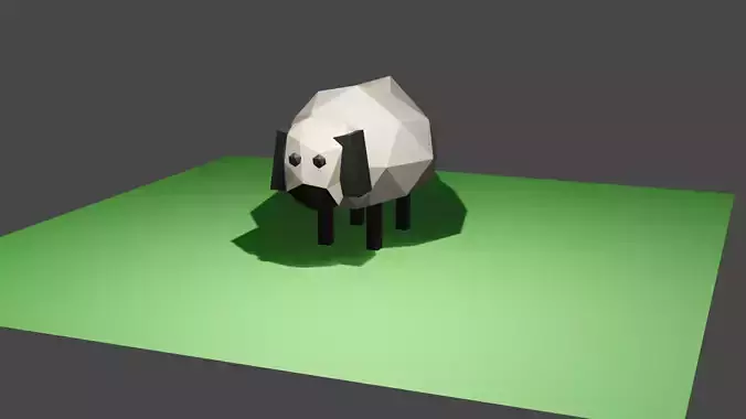 Sheep Low-poly 3D model