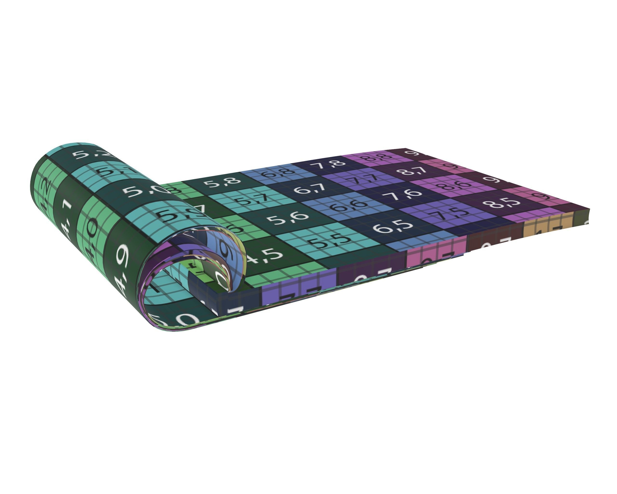 brochure opened size A5 03 3D model_10