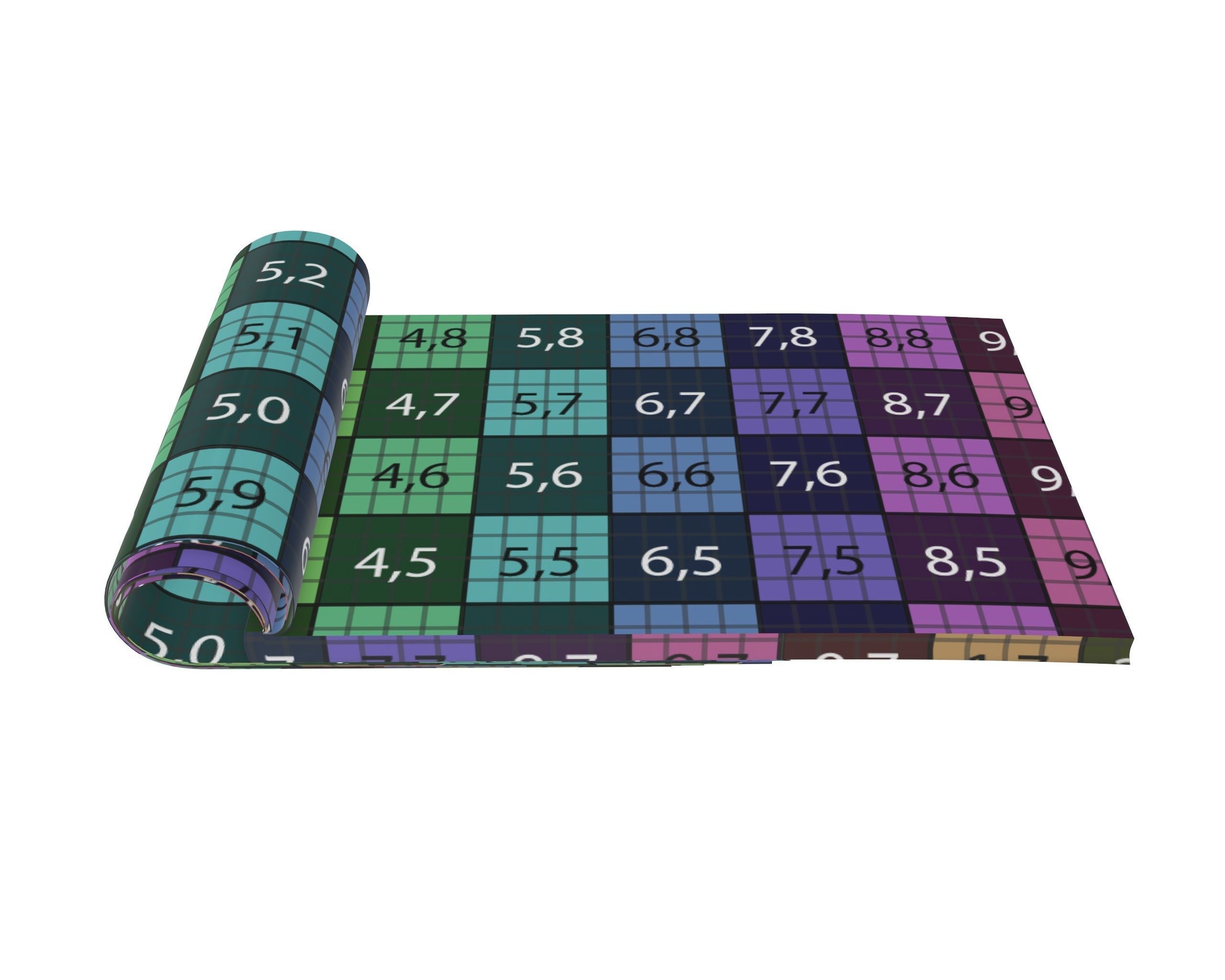 brochure opened size A5 03 3D model_9