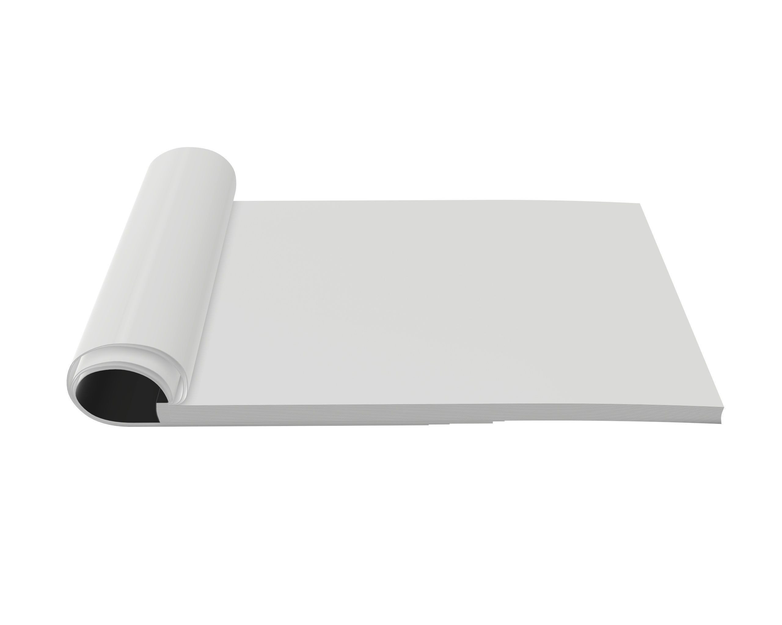 brochure opened size A5 03 3D model_1