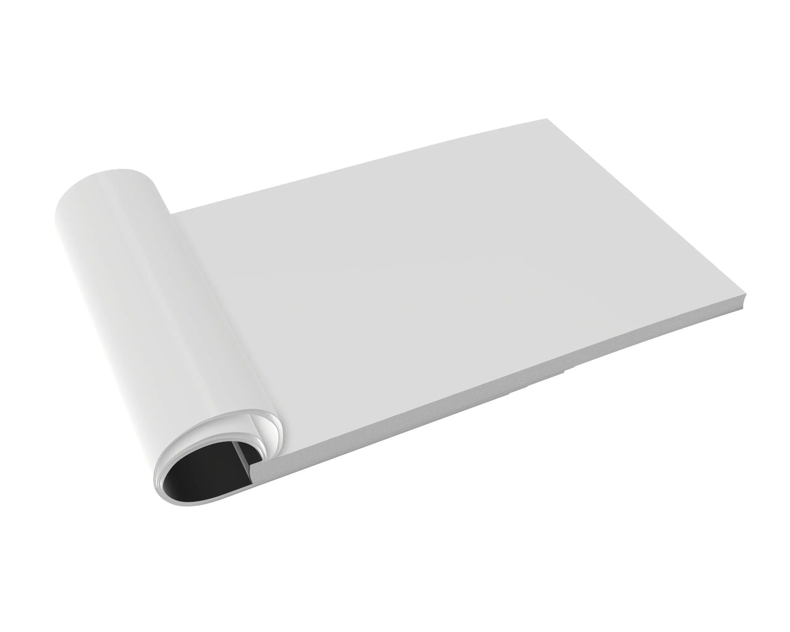 brochure opened size A5 03 3D model_0