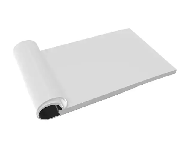 brochure opened size A5 03 3D model