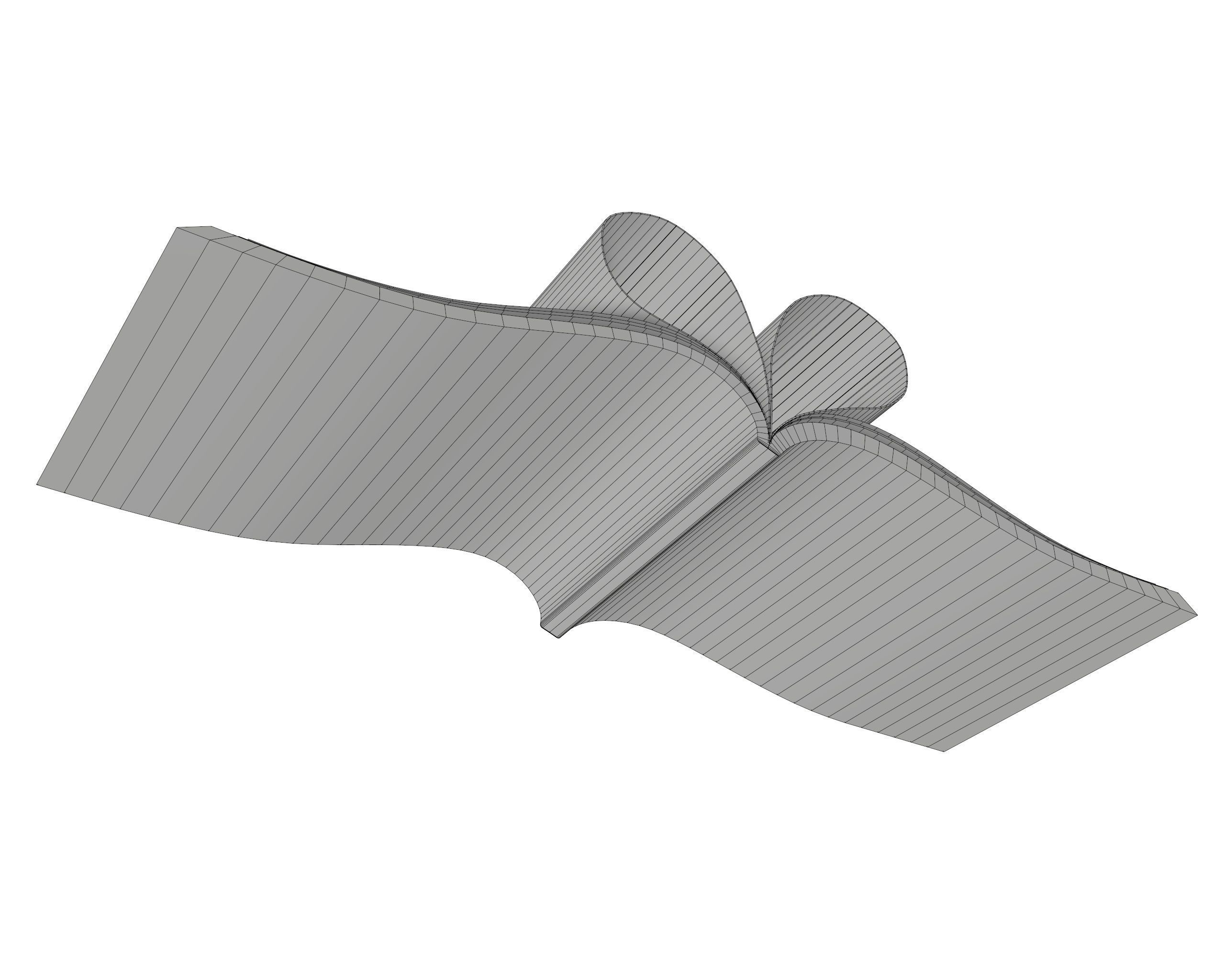 Brochure opened size A5 04 3D model_6