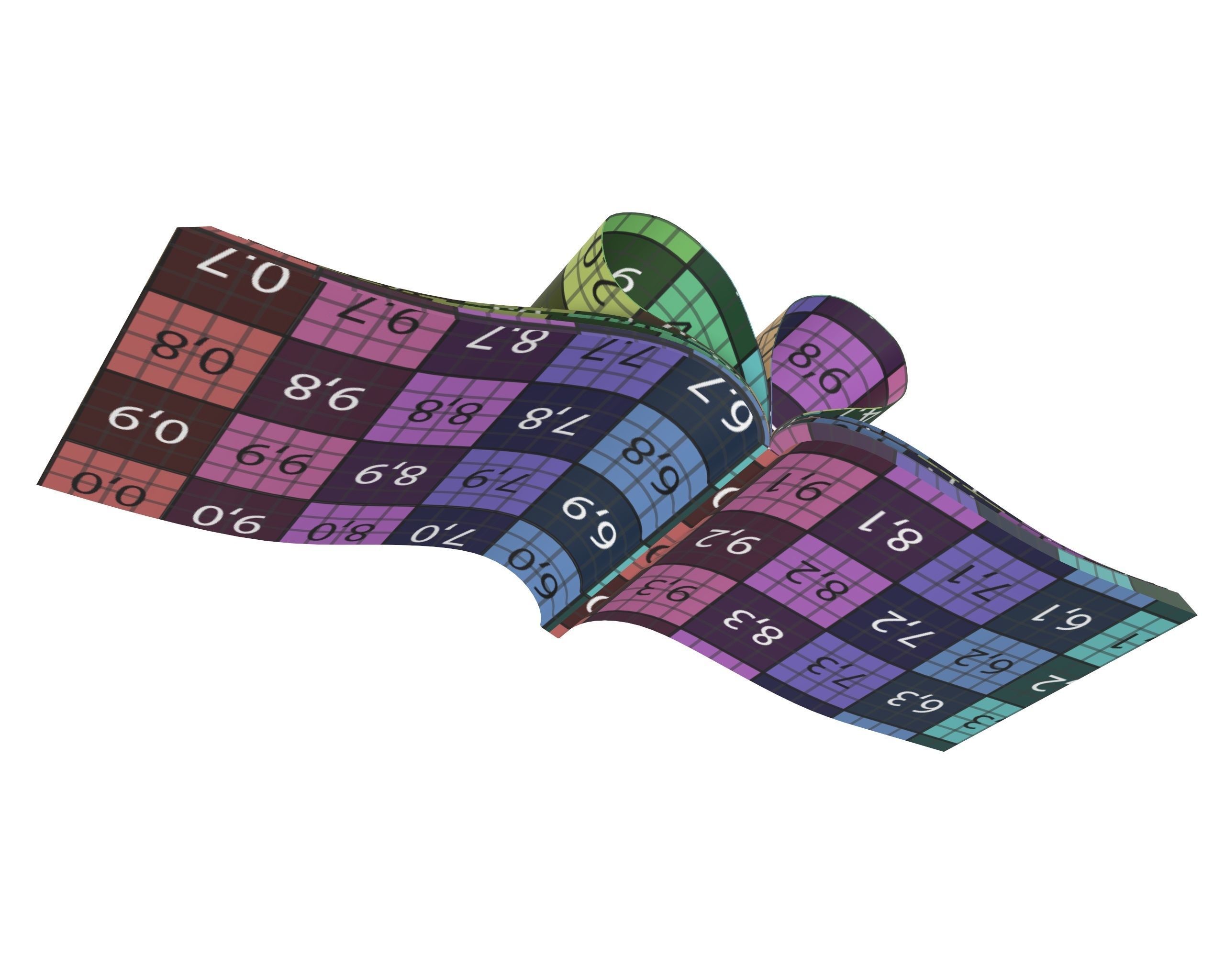 Brochure opened size A5 04 3D model_10