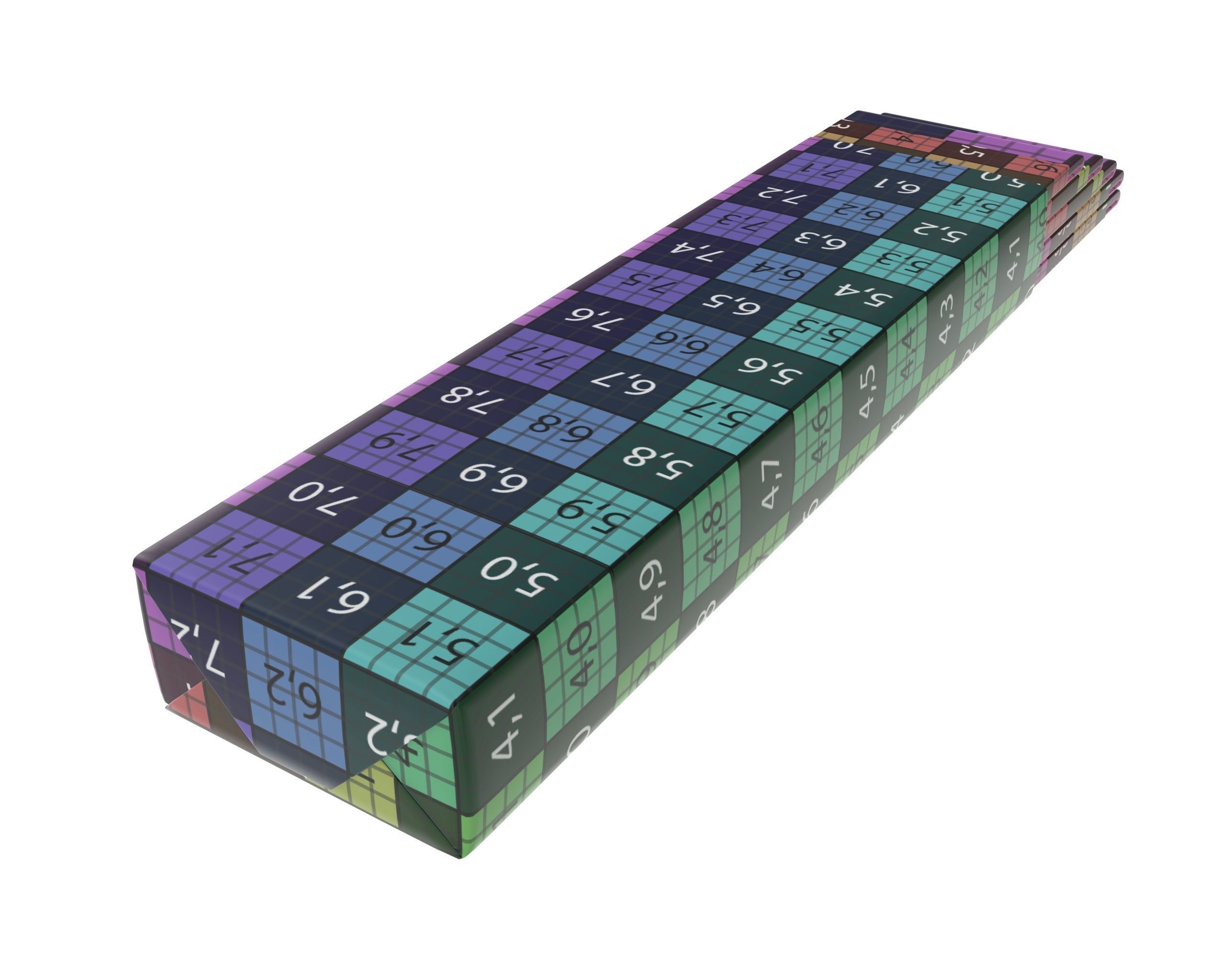 Chewing gum stick opened 02 3D model_10