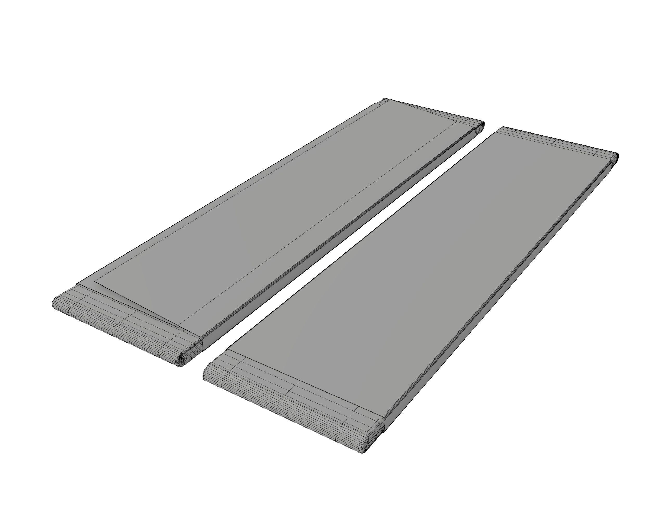 Chewing gum sticks with blank label 3D model_7