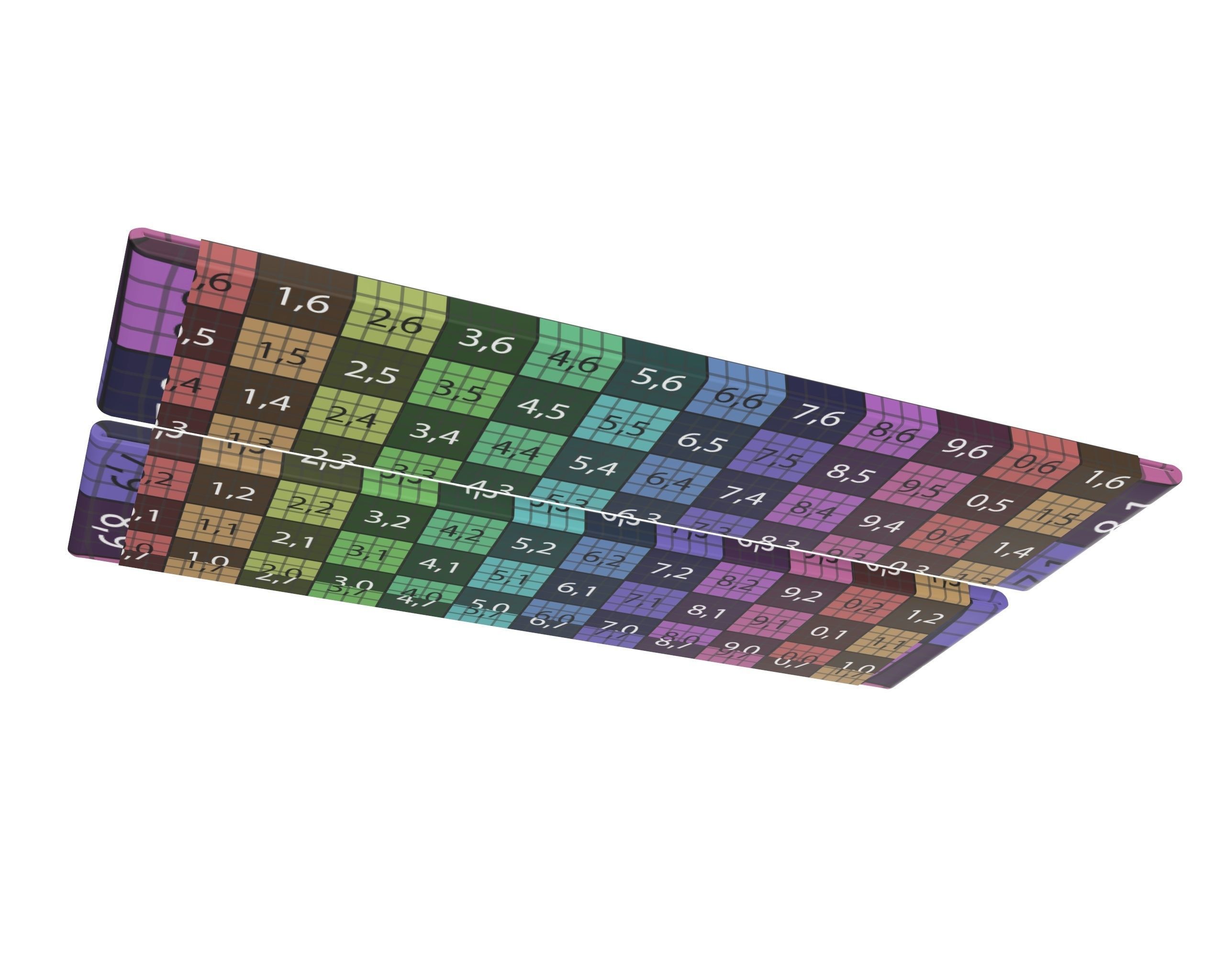 Chewing gum sticks with blank label 3D model_13