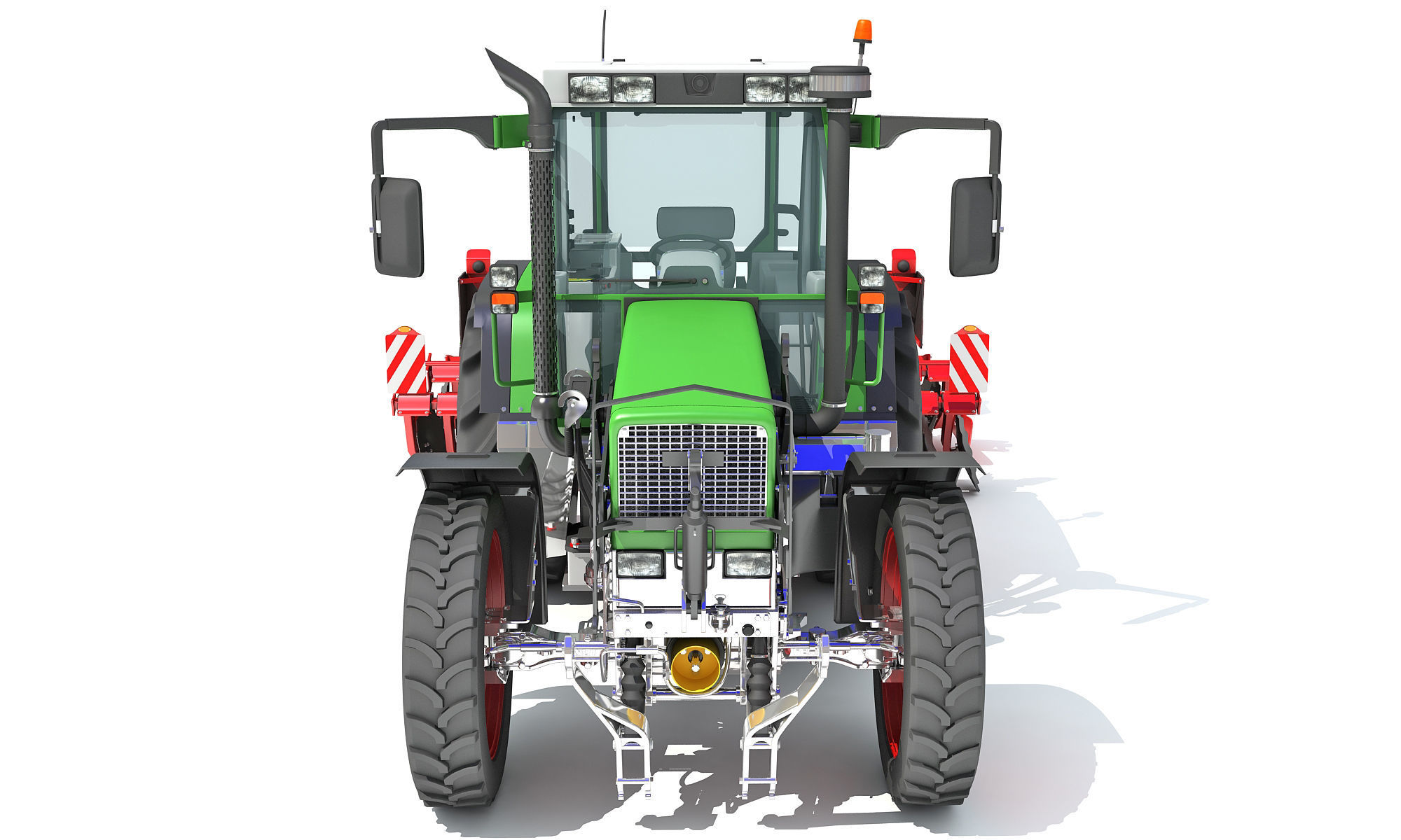 Tractor with Disc Harrow 3D model_9