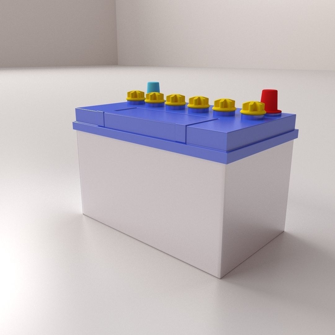 Car Battery 3D model_2