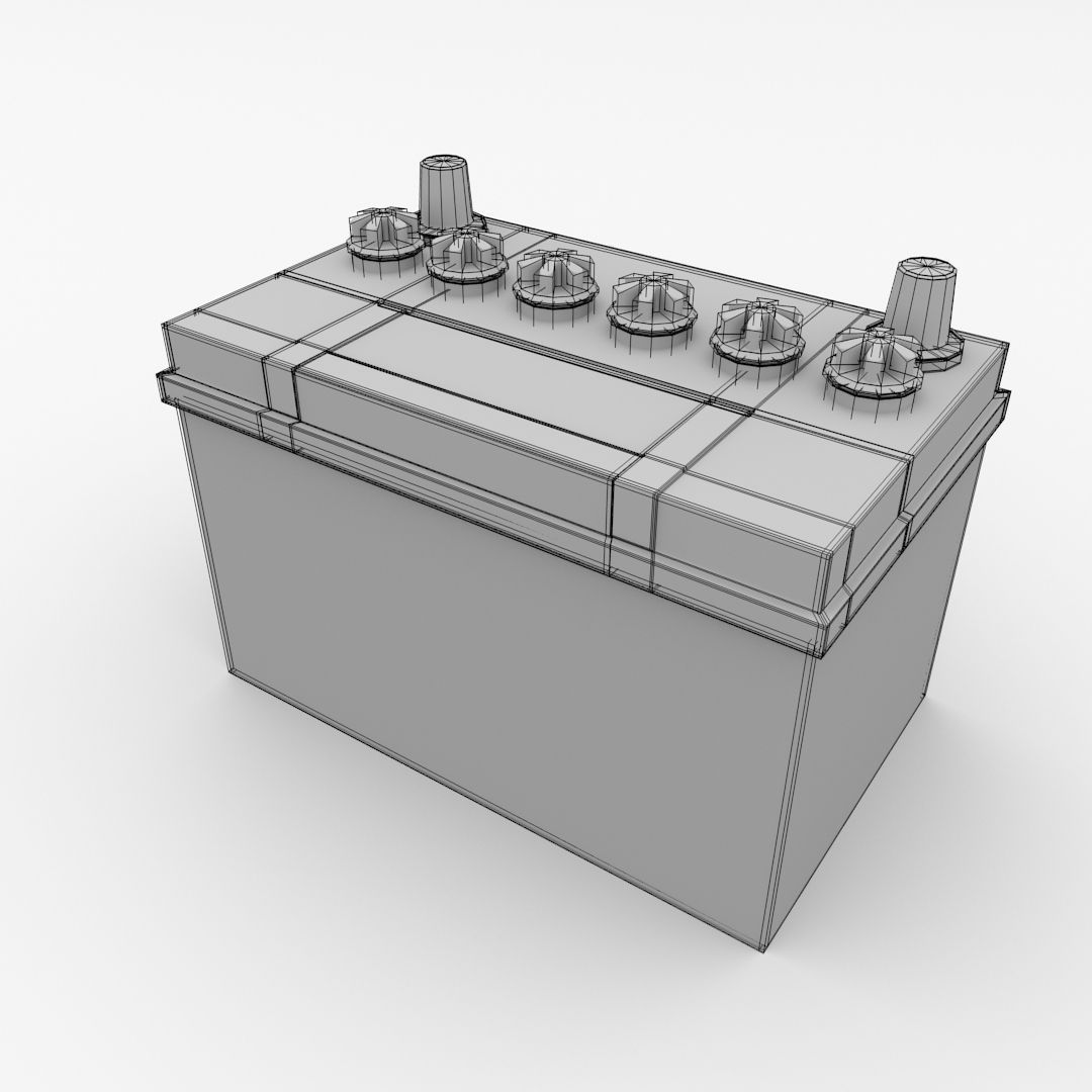 Car Battery 3D model_4