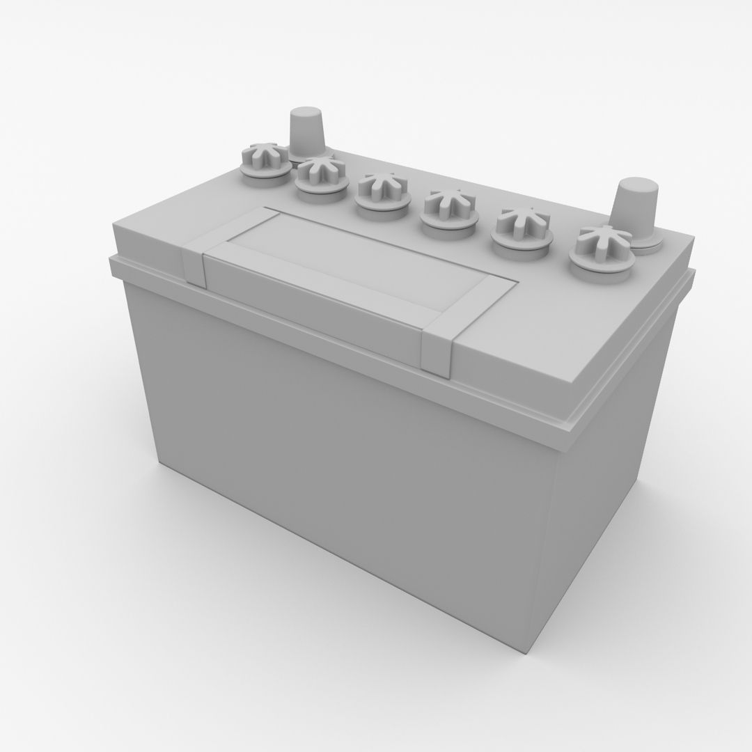 Car Battery 3D model_3